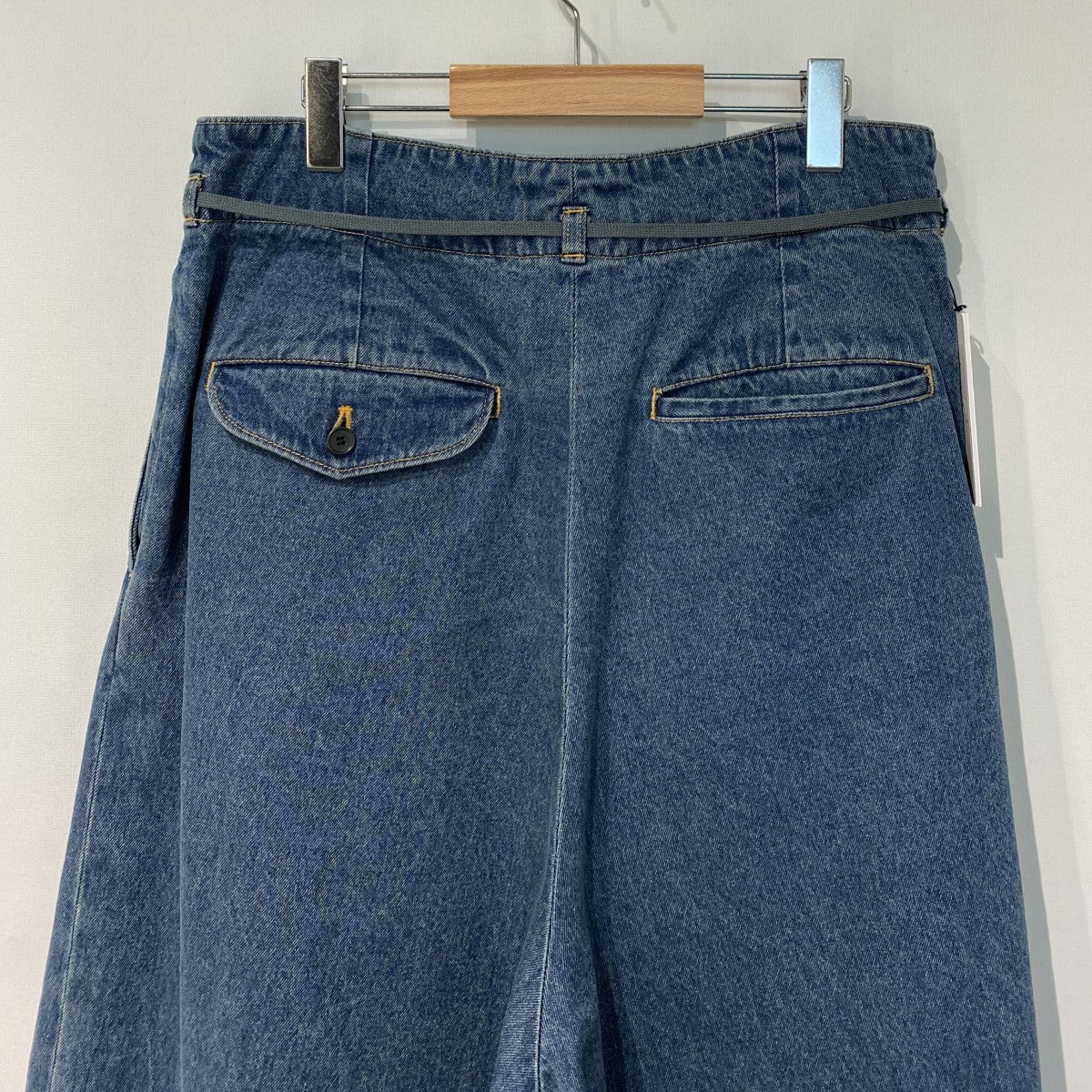 25AW3／4 Hakama Trousers-Denim-ハカマデニムワイドパンツ