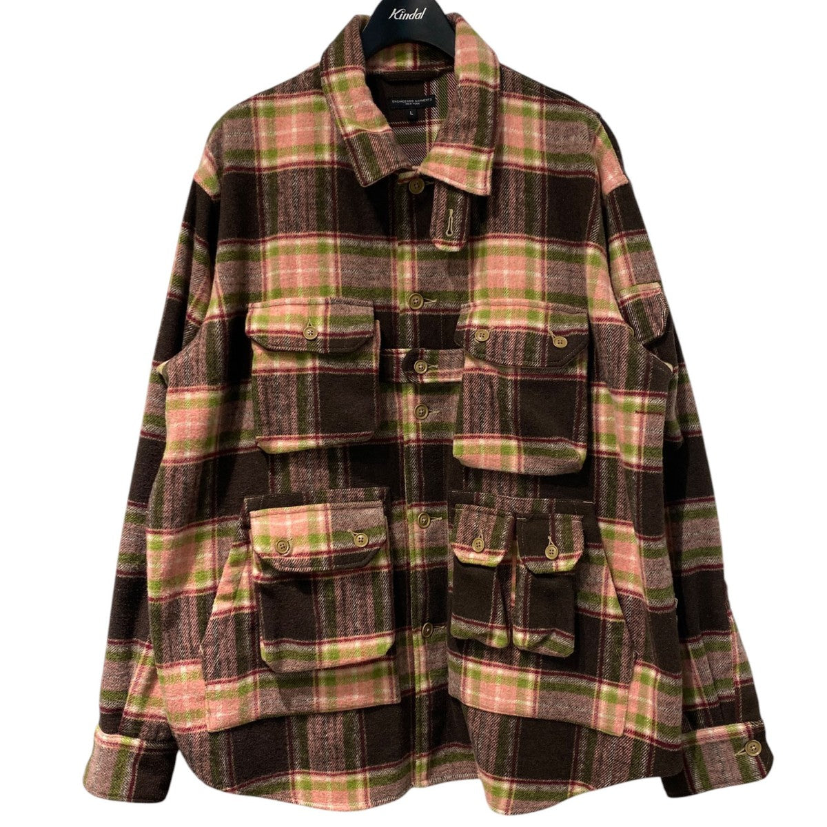 Explorer Shirt Jacket Poly Wool Plaidチェックエクスプローラーシャツジャケット