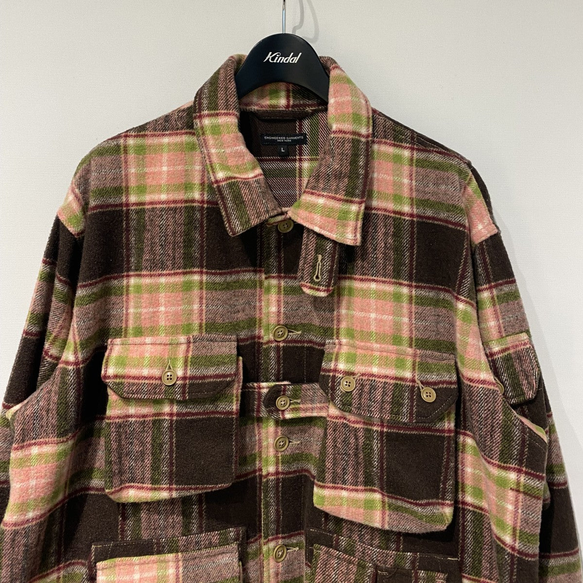 Explorer Shirt Jacket Poly Wool Plaidチェックエクスプローラーシャツジャケット