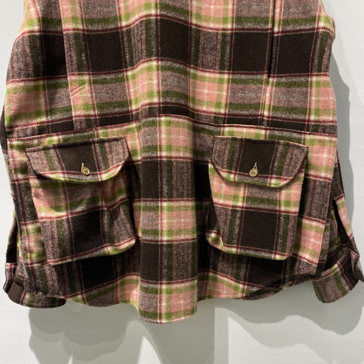 Explorer Shirt Jacket Poly Wool Plaidチェックエクスプローラーシャツジャケット