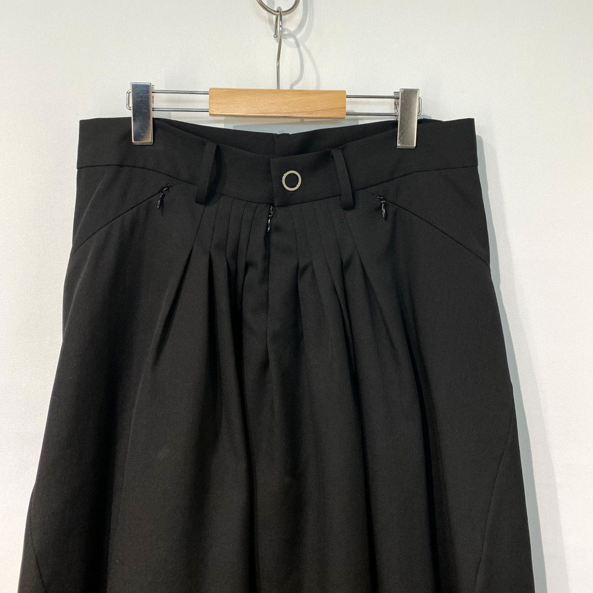 23AWMixture sarrouel wool slacks PLEATSプリーツサルエルウールスラックスパンツ