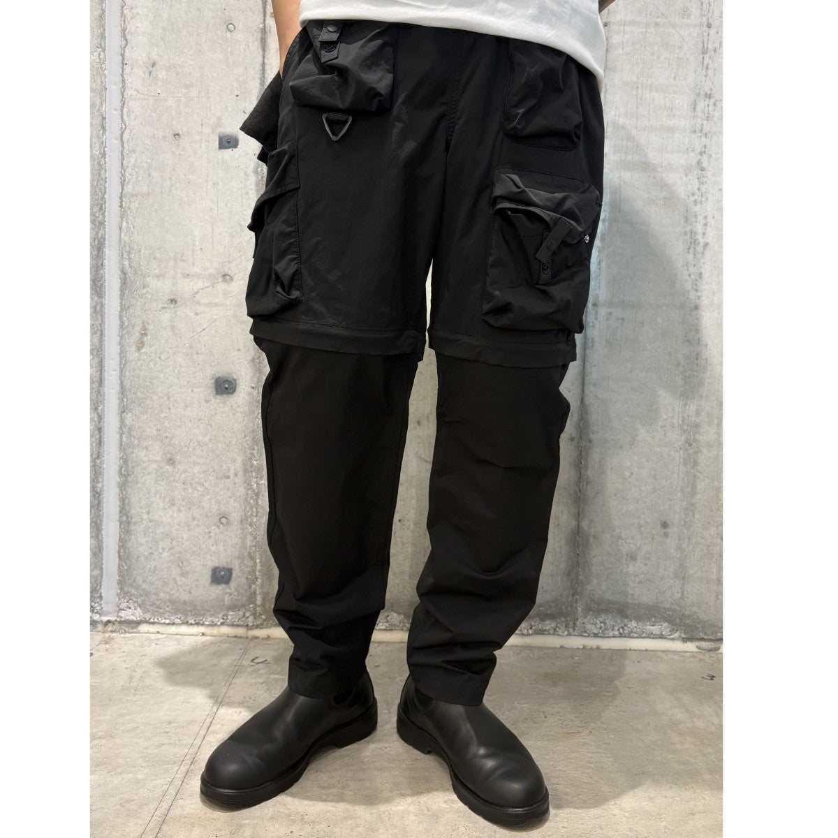 22SSMULTI POCKET CONVERTIBLE PANT 2WAYマルチポケットミリタリーTECHパンツ ハーフパンツショーツBAL-2008