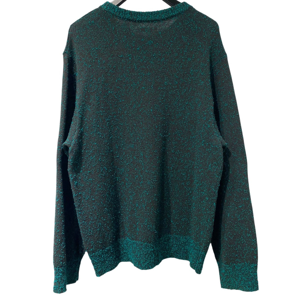 23SSCREW NECK KNITコットンナイロン加工ニットセーター