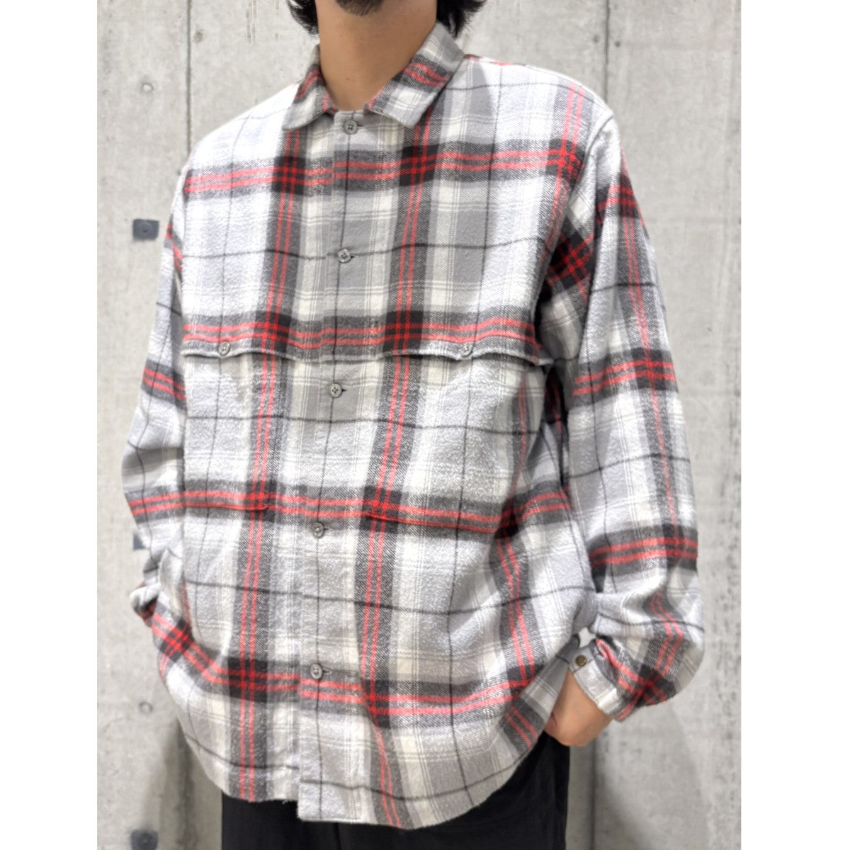 TOM JKT B-CHECK USED加工チェックシャツジャケット