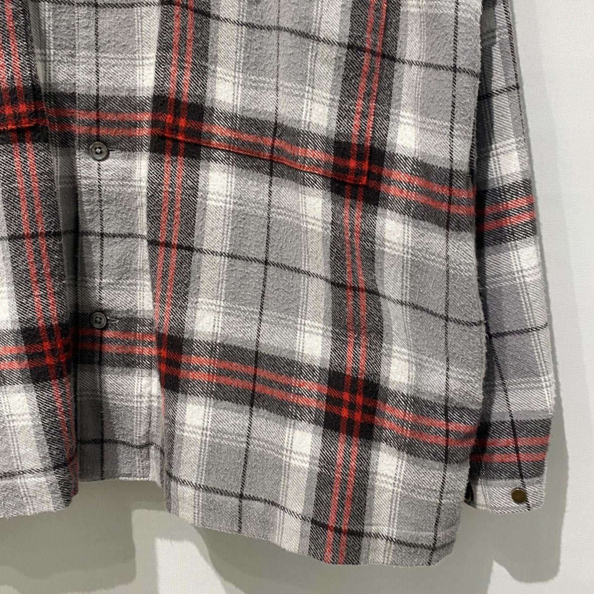 TOM JKT B-CHECK USED加工チェックシャツジャケット