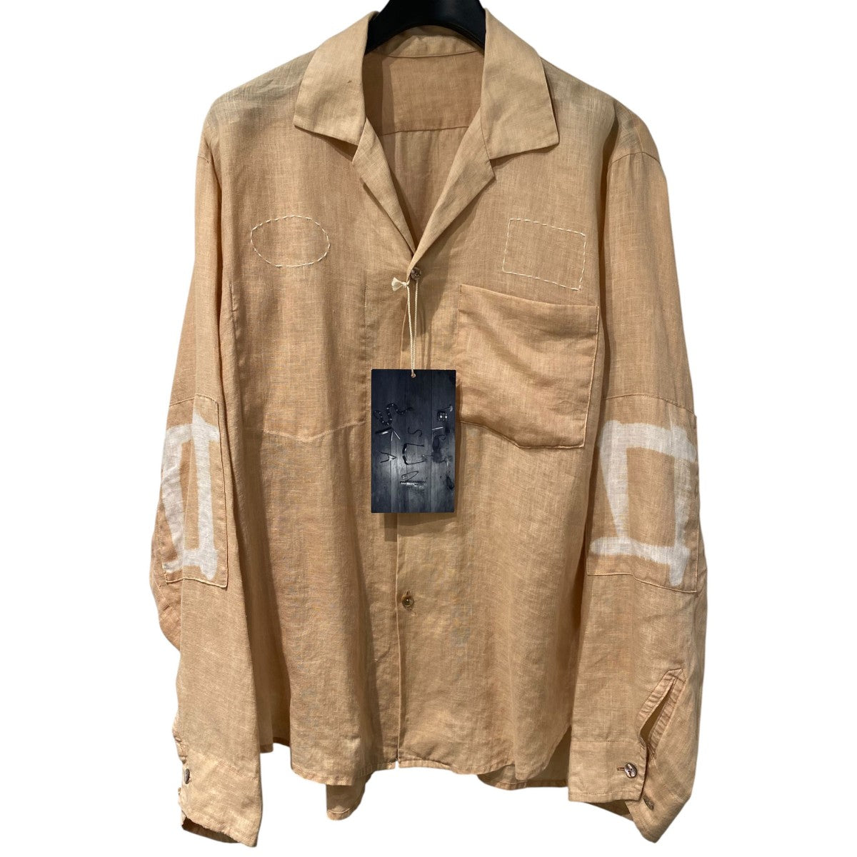 29th PLUM DYEING LONG SLEEVE SHIRT染め加工リネンシャツジャケット