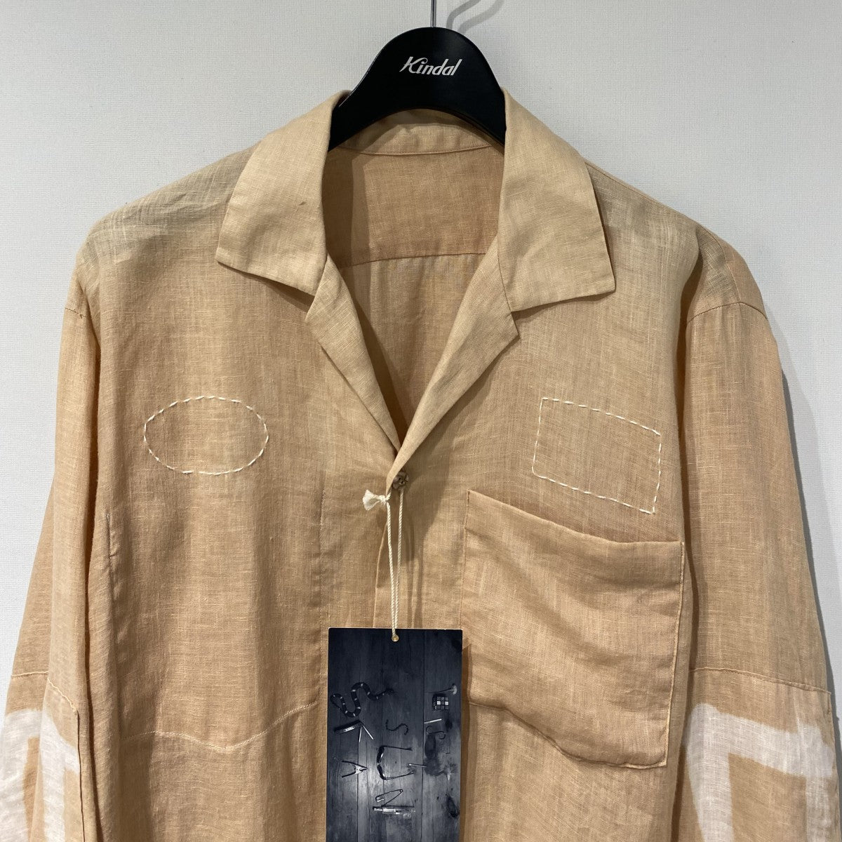 29th PLUM DYEING LONG SLEEVE SHIRT染め加工リネンシャツジャケット