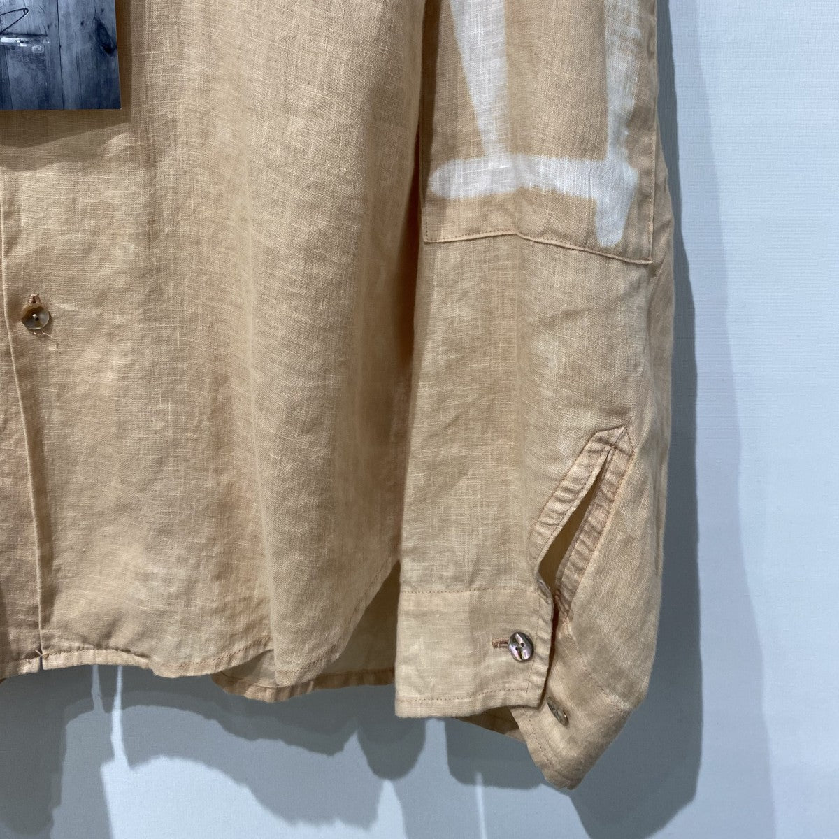 29th PLUM DYEING LONG SLEEVE SHIRT染め加工リネンシャツジャケット