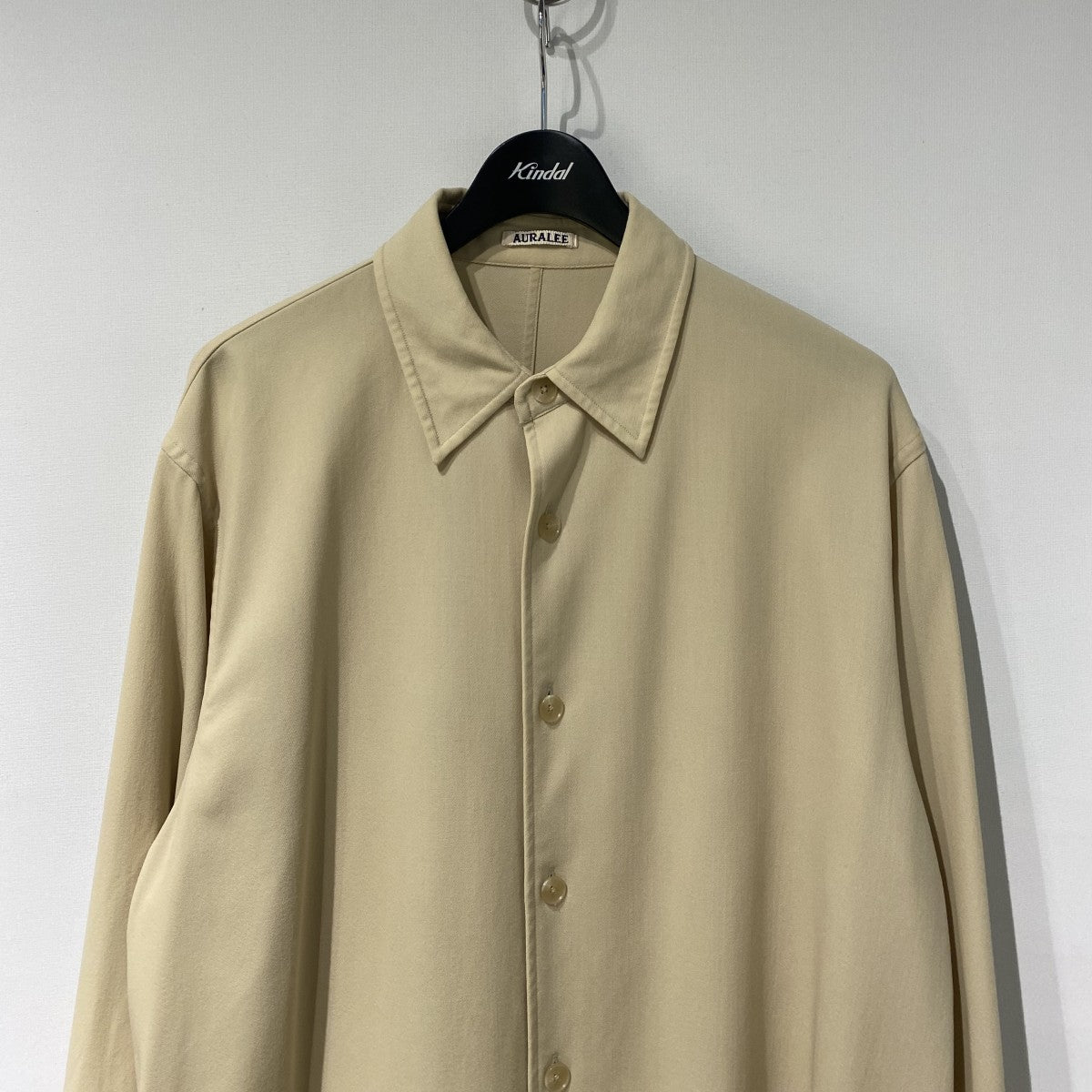 24SSHARD TWIST WOOL DOBBY SHIRTウールシャツ