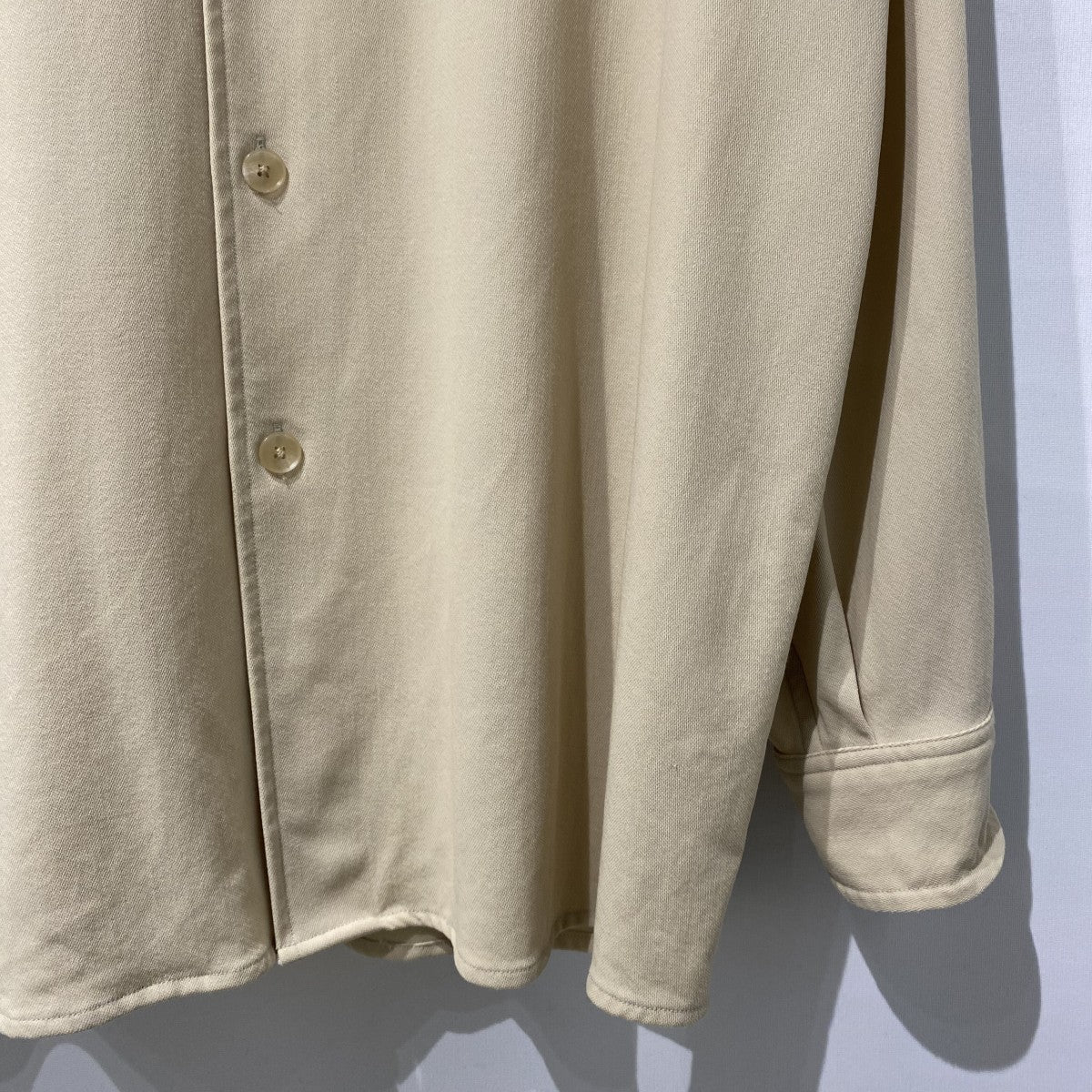 24SSHARD TWIST WOOL DOBBY SHIRTウールシャツ