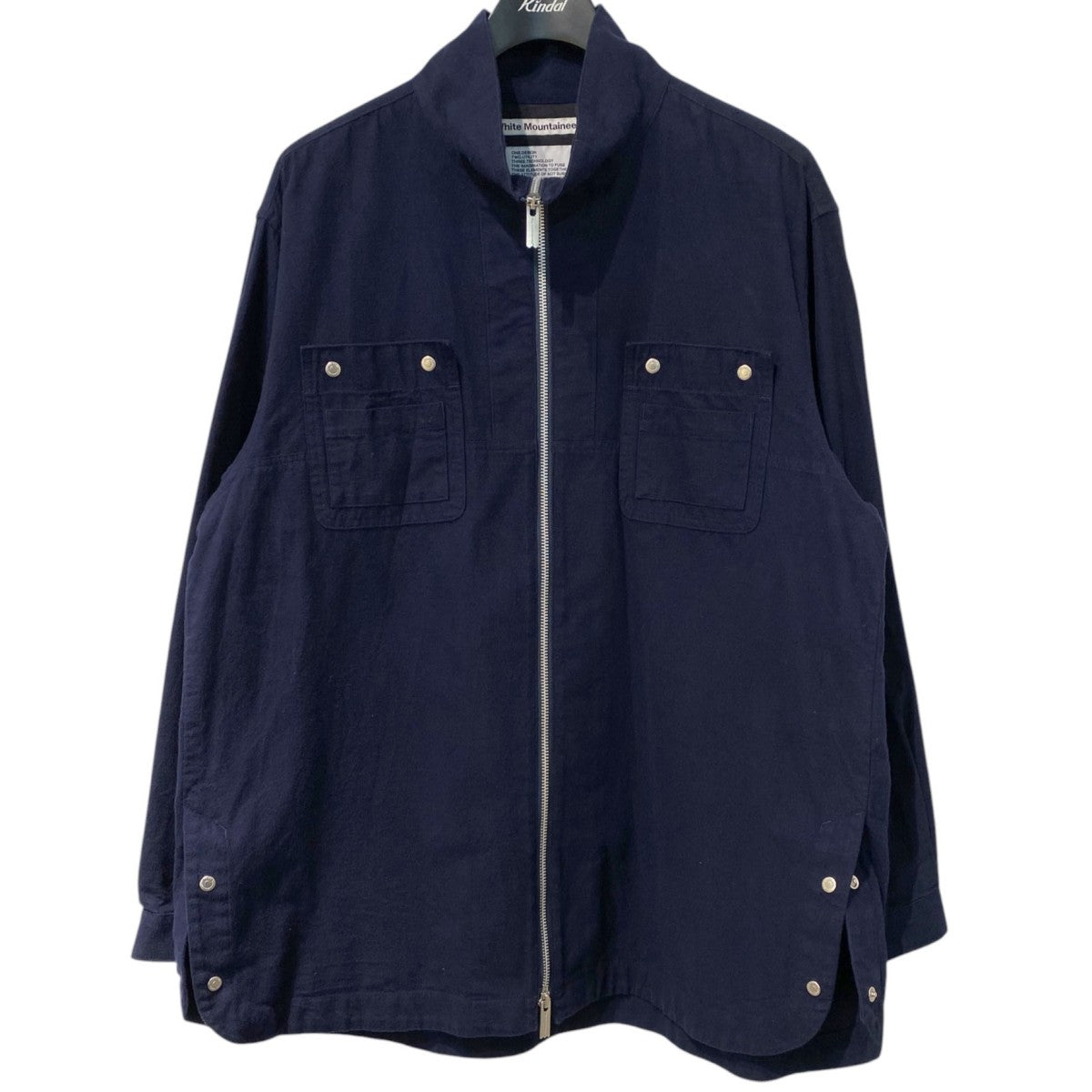 22AWFLANNEL ZIP SHIRTフランネルZIPサイドボタンシャツジャケットWM2273103