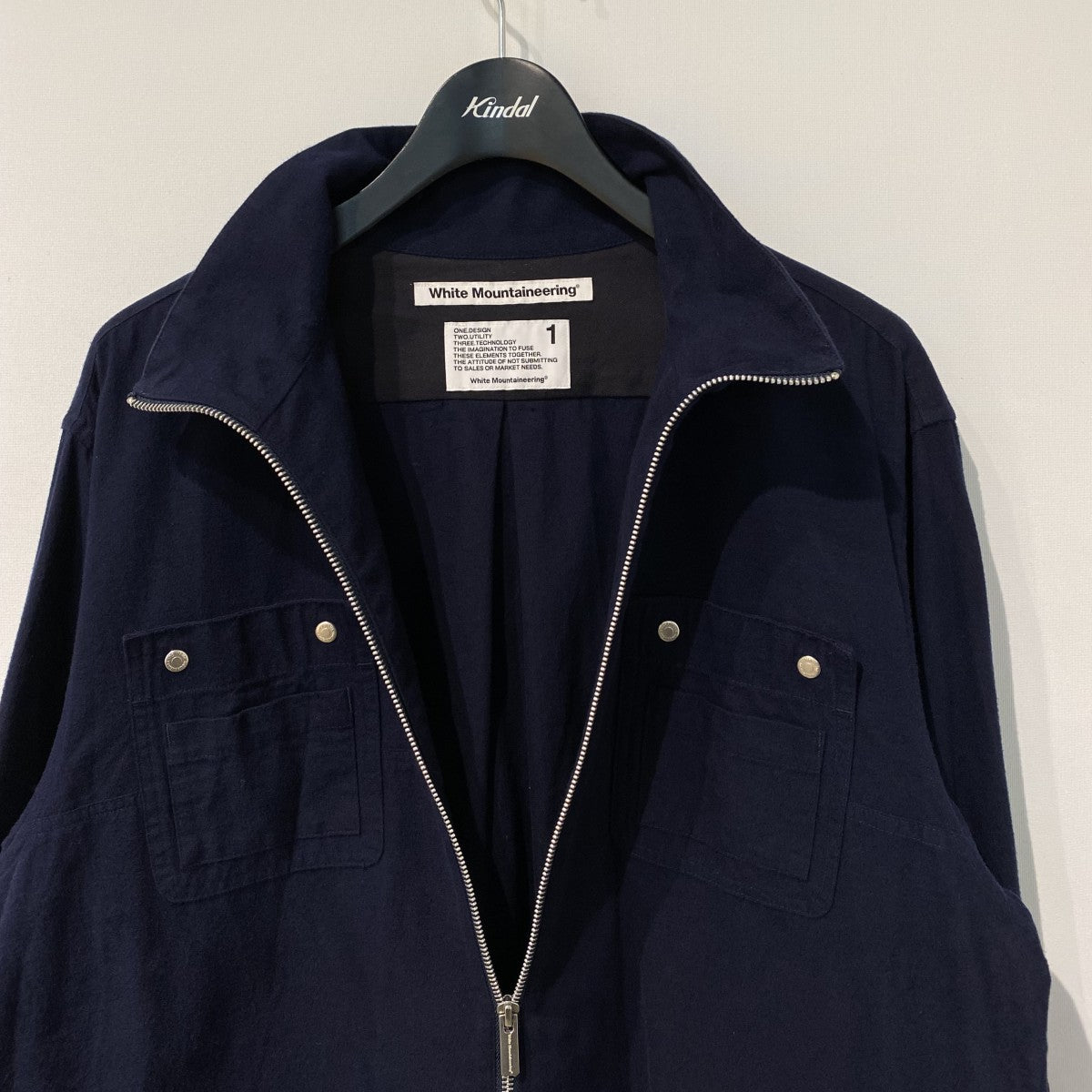 22AWFLANNEL ZIP SHIRTフランネルZIPサイドボタンシャツジャケットWM2273103