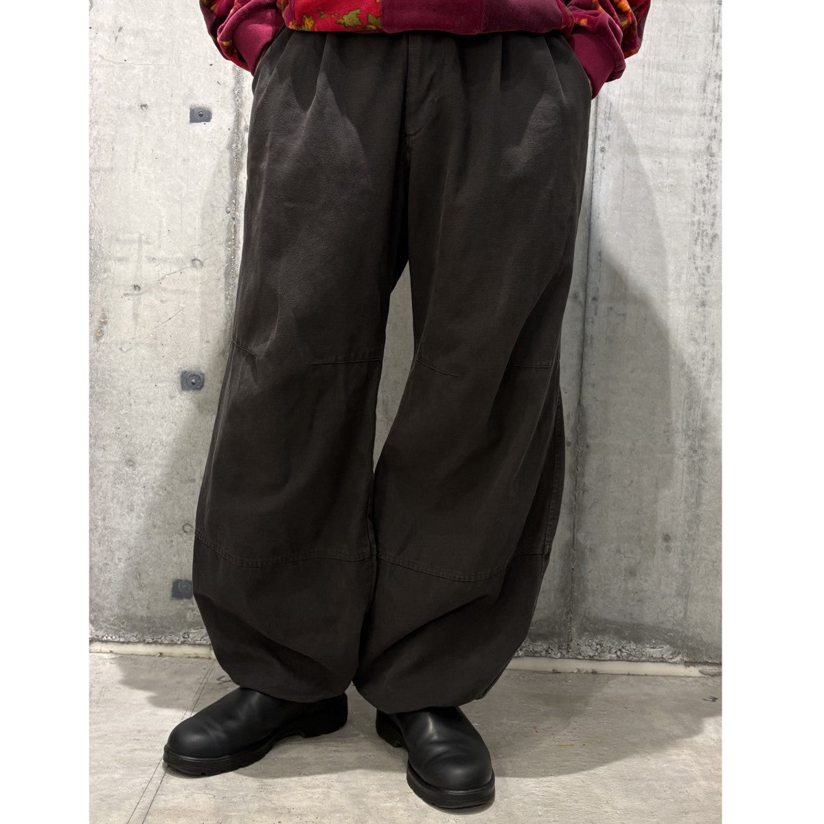 Volume Pants Oxford WashedウォッシュドVintageヴィンテージ加工2WAYイージーパンツ
