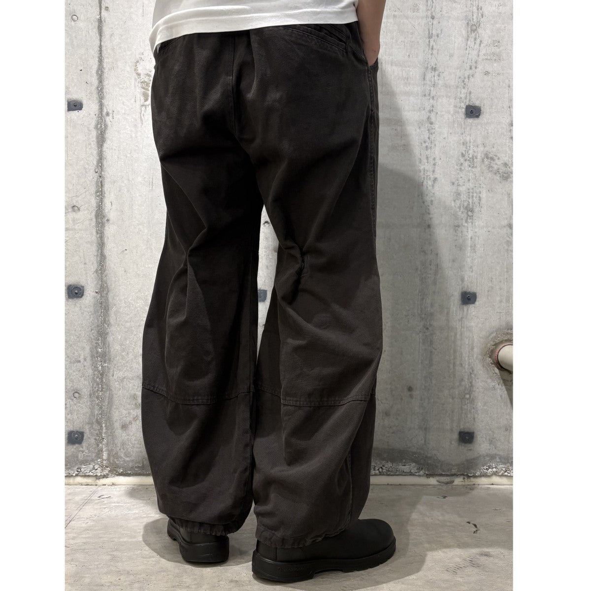 Volume Pants Oxford WashedウォッシュドVintageヴィンテージ加工2WAYイージーパンツ