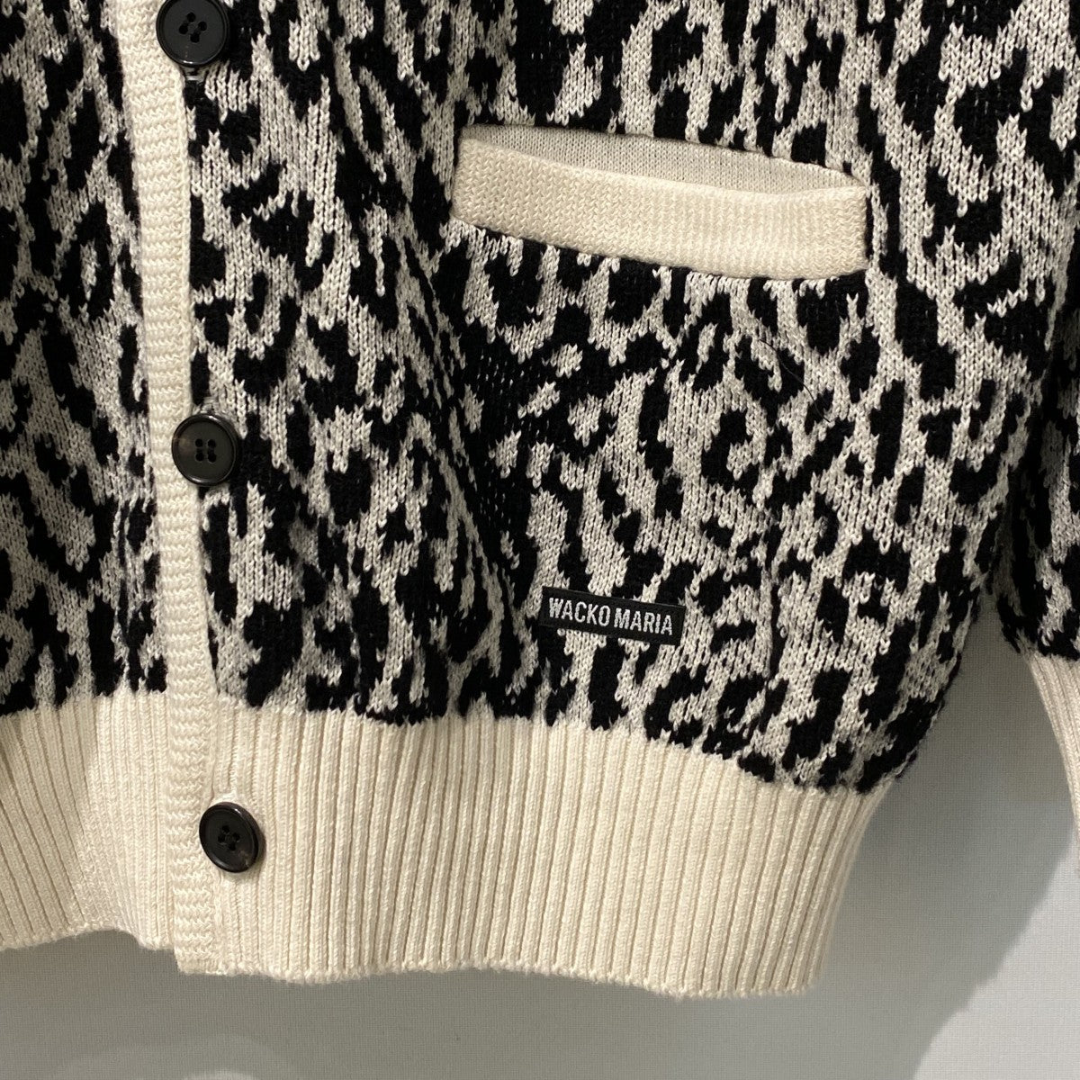 26SSLeopard Jacquard Knit Cardigan(TYPE-1)レオパードジャガードニットカーディガン26SS-WMK-KN14