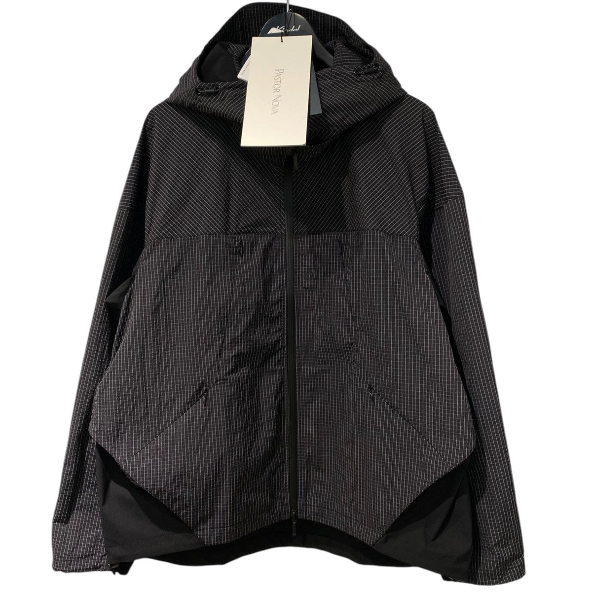 26SSCONFUSE BALACLAVA JACKET伸縮性耐久性TECHテックブロックチェックナイロンジャケット