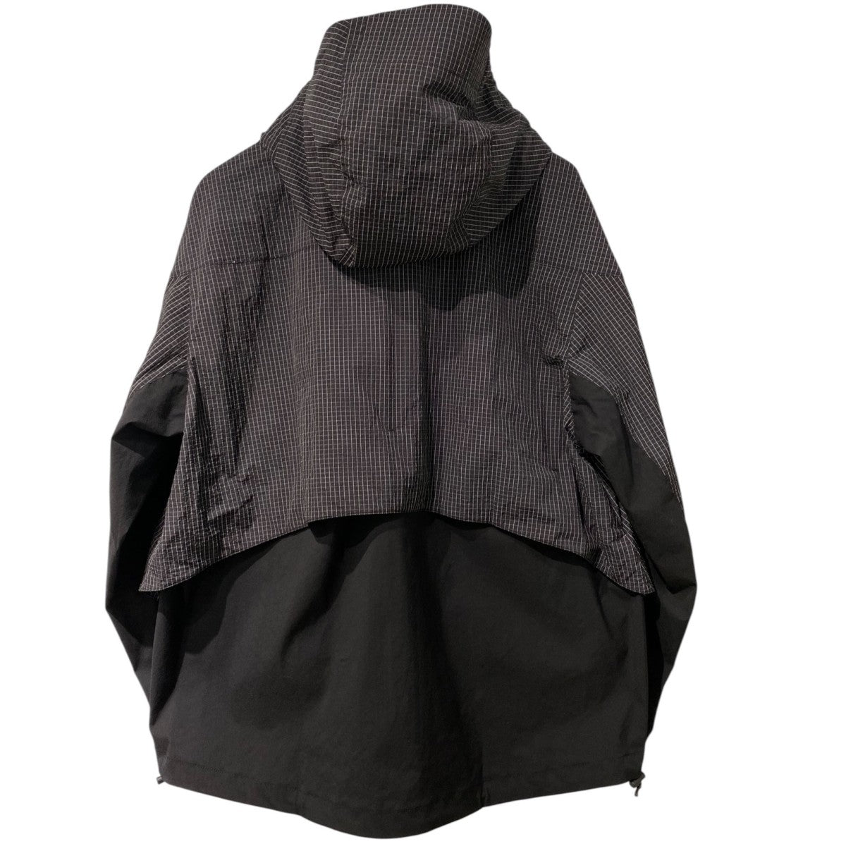 26SSCONFUSE BALACLAVA JACKET伸縮性耐久性TECHテックブロックチェックナイロンジャケット