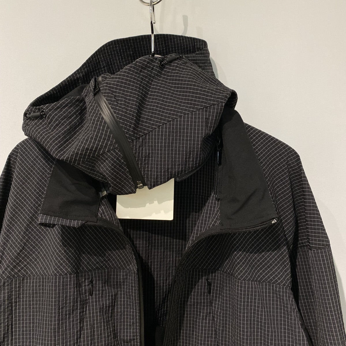 26SSCONFUSE BALACLAVA JACKET伸縮性耐久性TECHテックブロックチェックナイロンジャケット