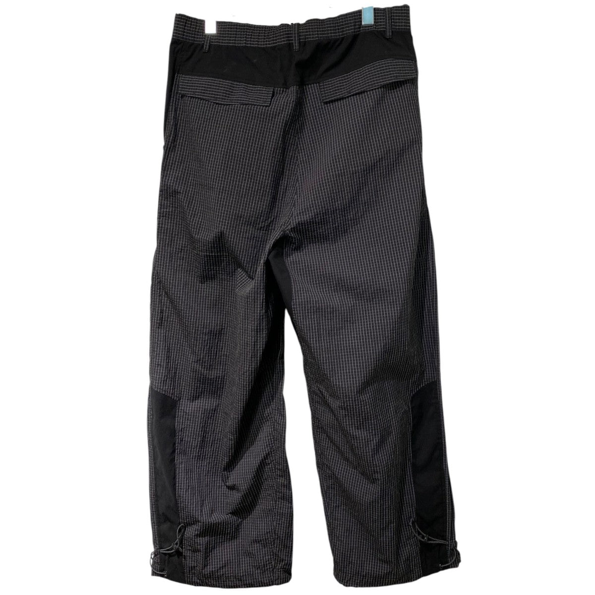 26SSGRAVIONCE SHELL PANTS4 バギーフィットモデルブロックチェックTECHテックパンツ