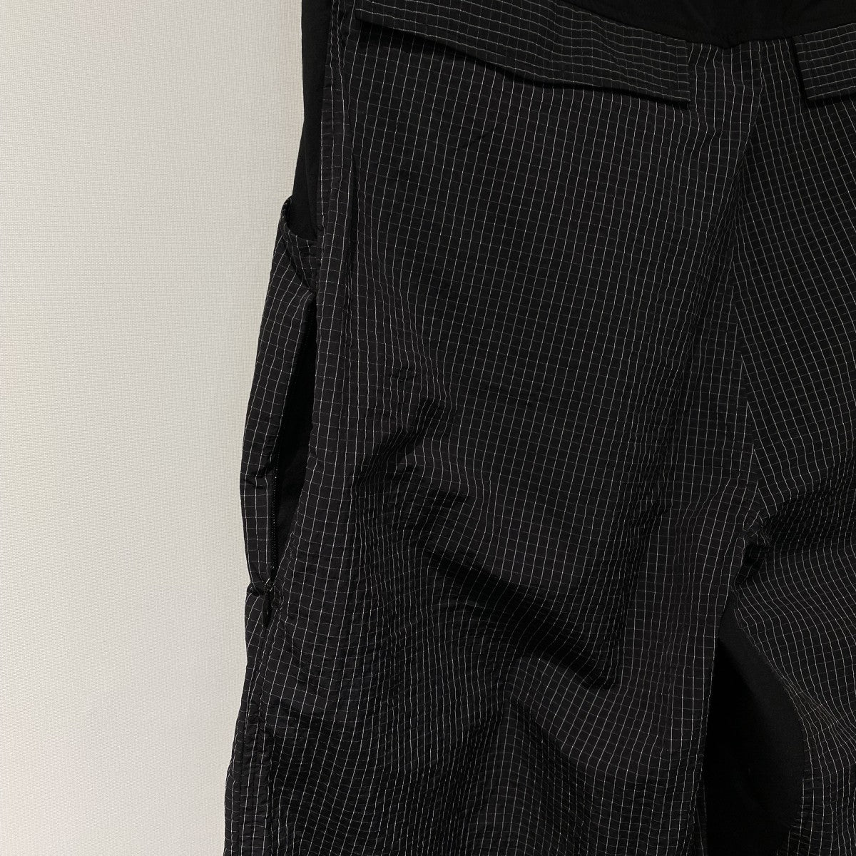 26SSGRAVIONCE SHELL PANTS4 バギーフィットモデルブロックチェックTECHテックパンツ