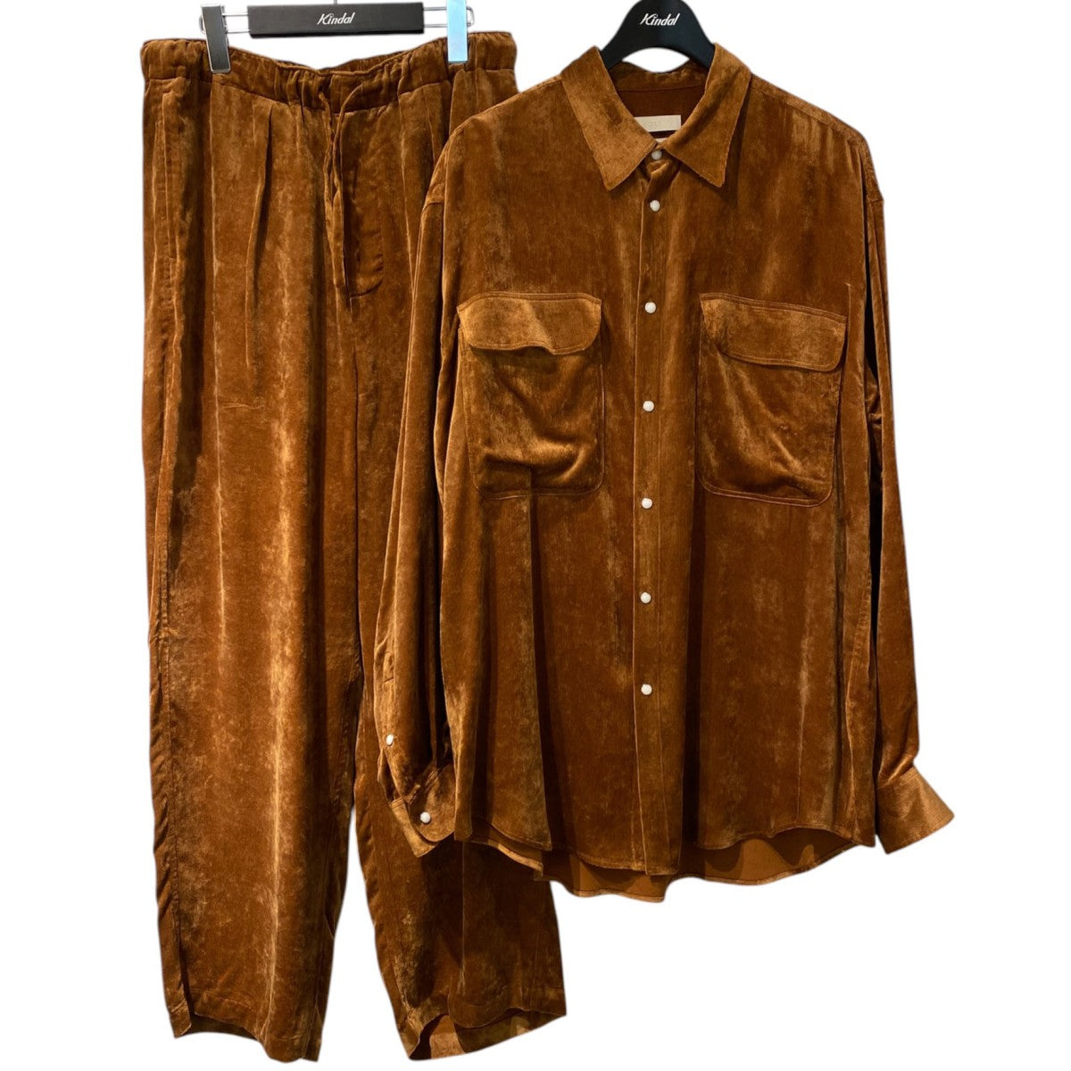 25AWRayon Corduroy Western Shirt＆1Pleated Easy Pantsコーデュロイウエスタンシャツ＆イージーパンツ セットアップ