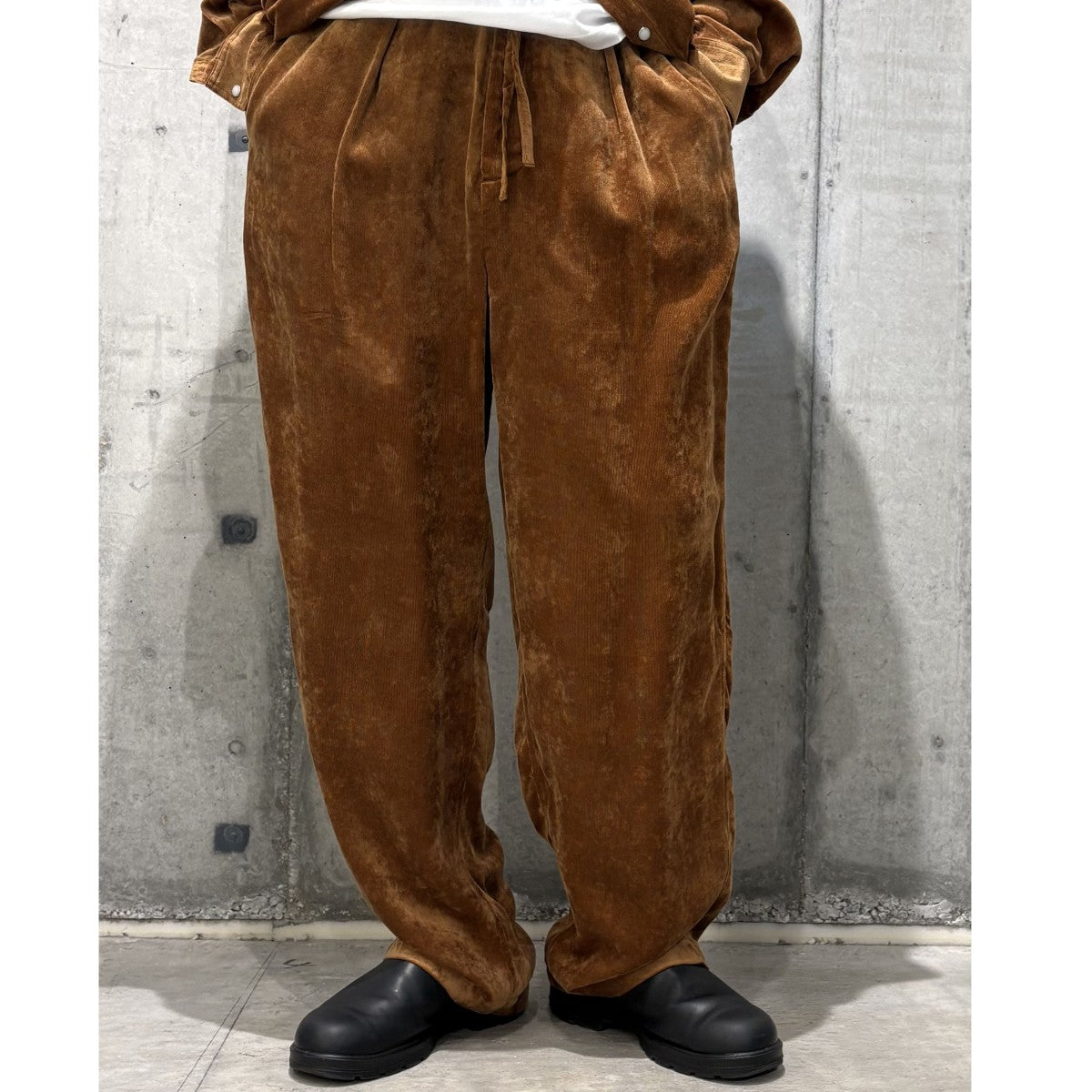 25AWRayon Corduroy Western Shirt＆1Pleated Easy Pantsコーデュロイウエスタンシャツ＆イージーパンツ セットアップ