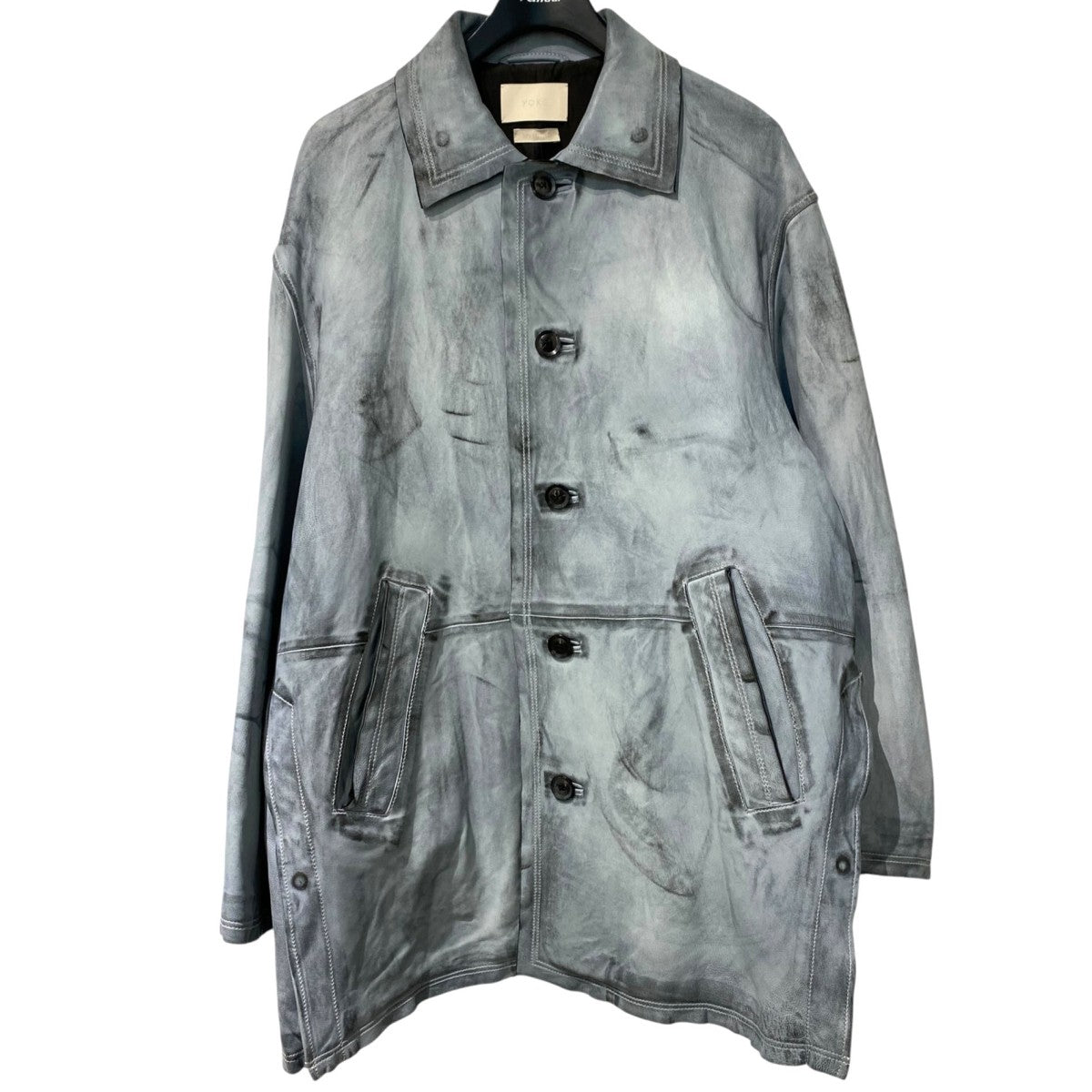 23AWCUT-OFF LEATHER CAR COATカットオフシープレザーカーコート ジャケット