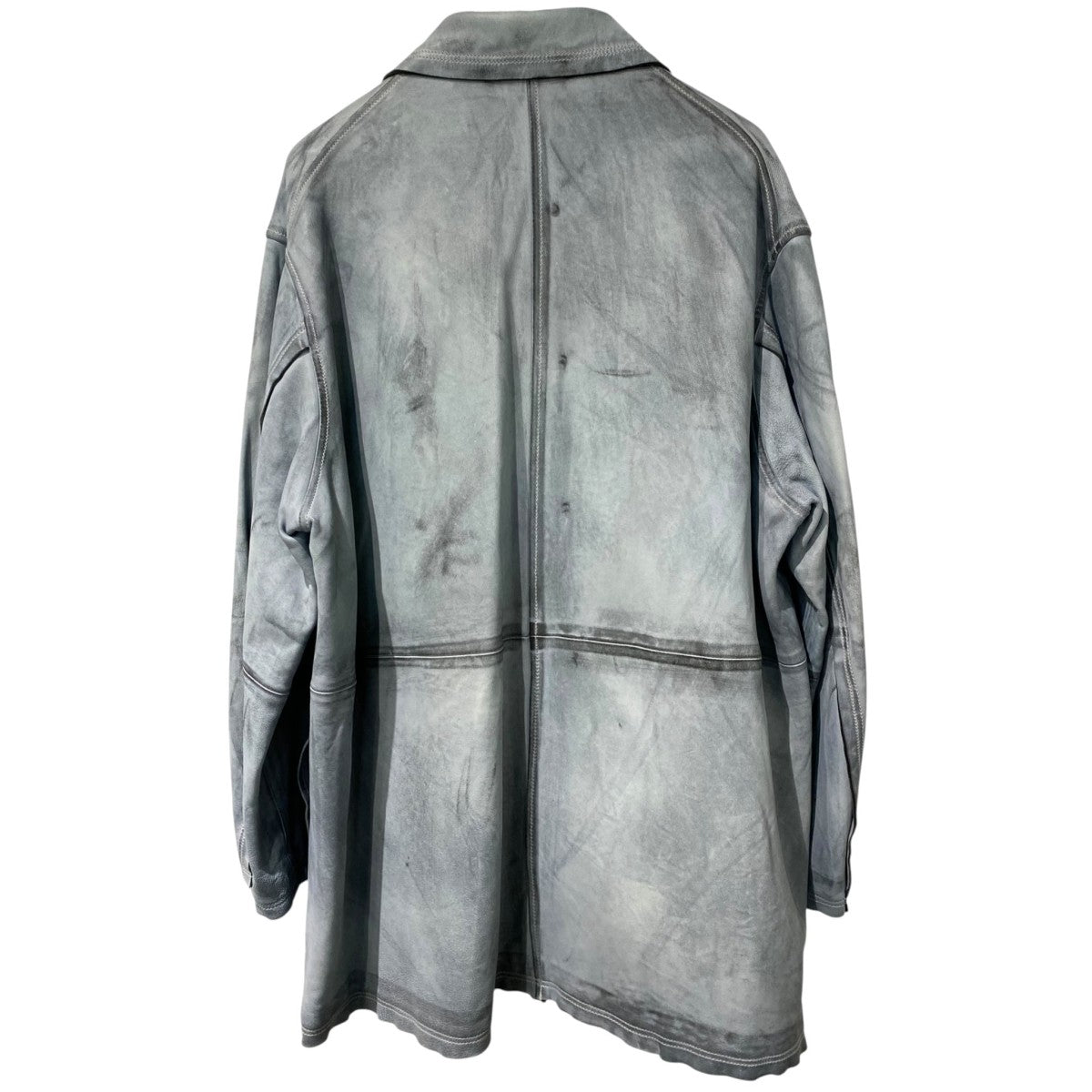 23AWCUT-OFF LEATHER CAR COATカットオフシープレザーカーコート ジャケット