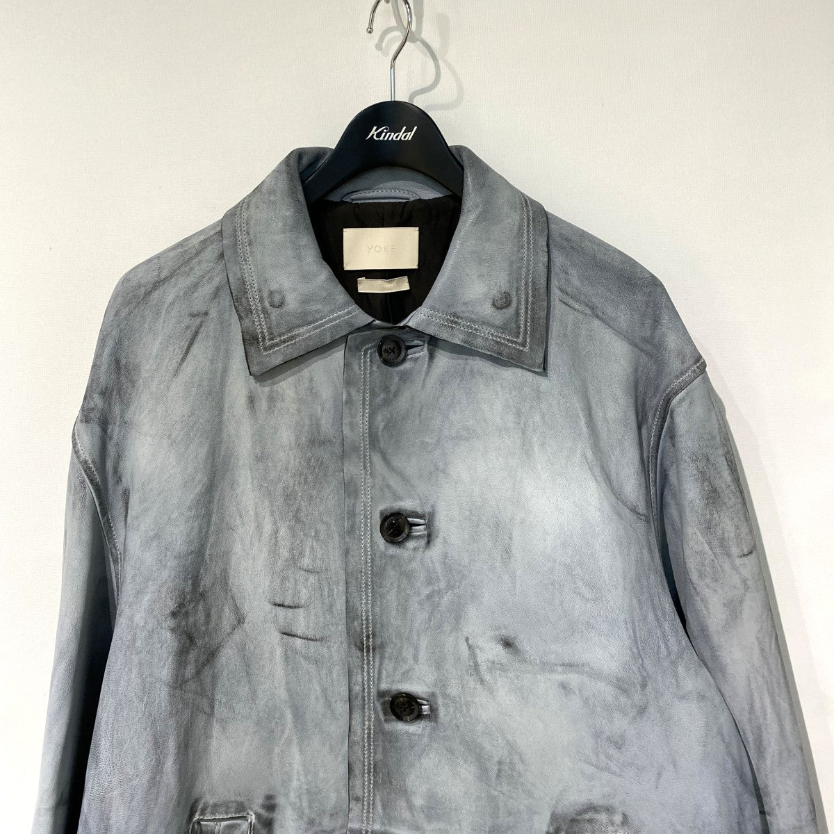 23AWCUT-OFF LEATHER CAR COATカットオフシープレザーカーコート ジャケット