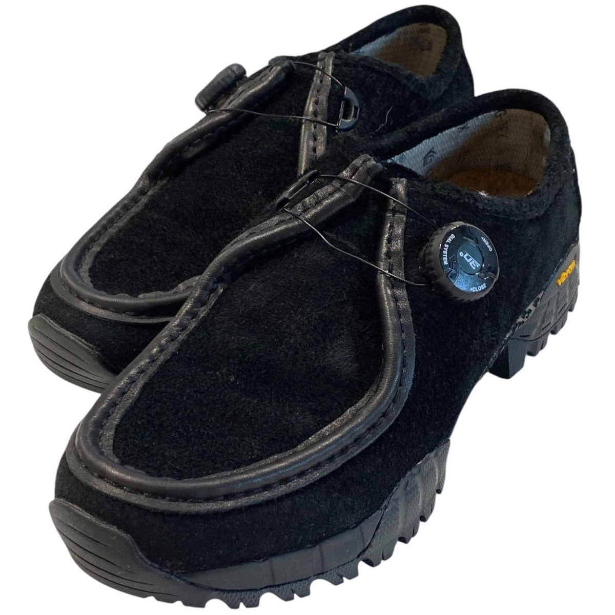 KNOCK2 KTX KING-TEXキングテックス防水透湿チロリアンシューズブラックシャギースエードシューズ靴 Vibramビブラムソール