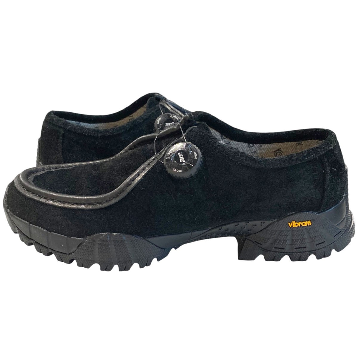 KNOCK2 KTX KING-TEXキングテックス防水透湿チロリアンシューズブラックシャギースエードシューズ靴 Vibramビブラムソール