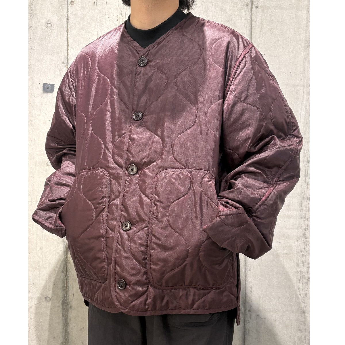 DRIES VAN NOTEN 24SSVOLSON GD 8502 M．S． JACKET中綿キルティングオーバーサイズライナージャケット 古着・中古-2枚目のアイテム画像