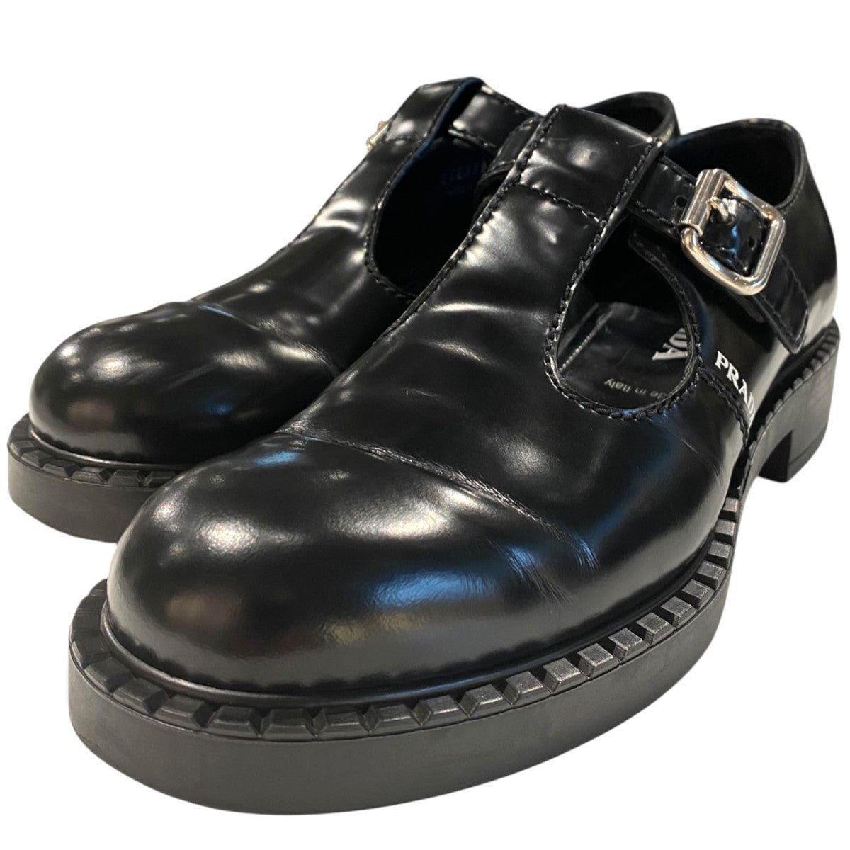 PRADA MARY JANE T-strap shoesメリージェーンTストラップレザーシューズ靴 古着・中古-2枚目のアイテム画像