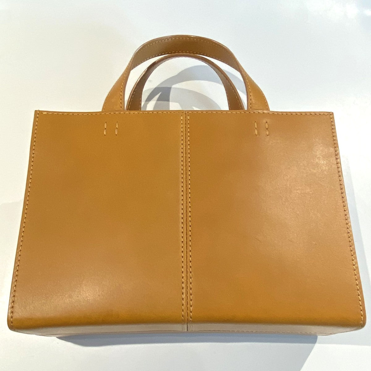 TSUCHIYA KABAN NATURAナチューラヌメ革よこトートバッグ 古着・中古-2枚目のアイテム画像