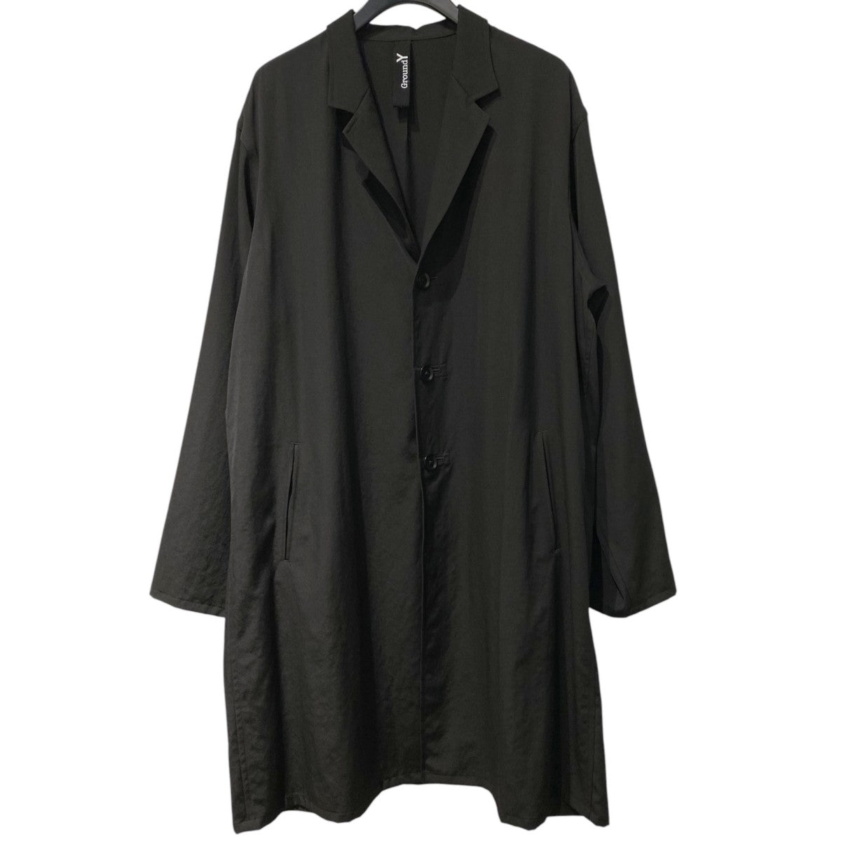 GROUND Y Yohji Yamamoto 26SSWOOL GABARDINE SHIRT JACKETウールギャバジンオーバーサイズシャツジャケットGK-J04-100 古着・中古-1枚目のアイテム画像