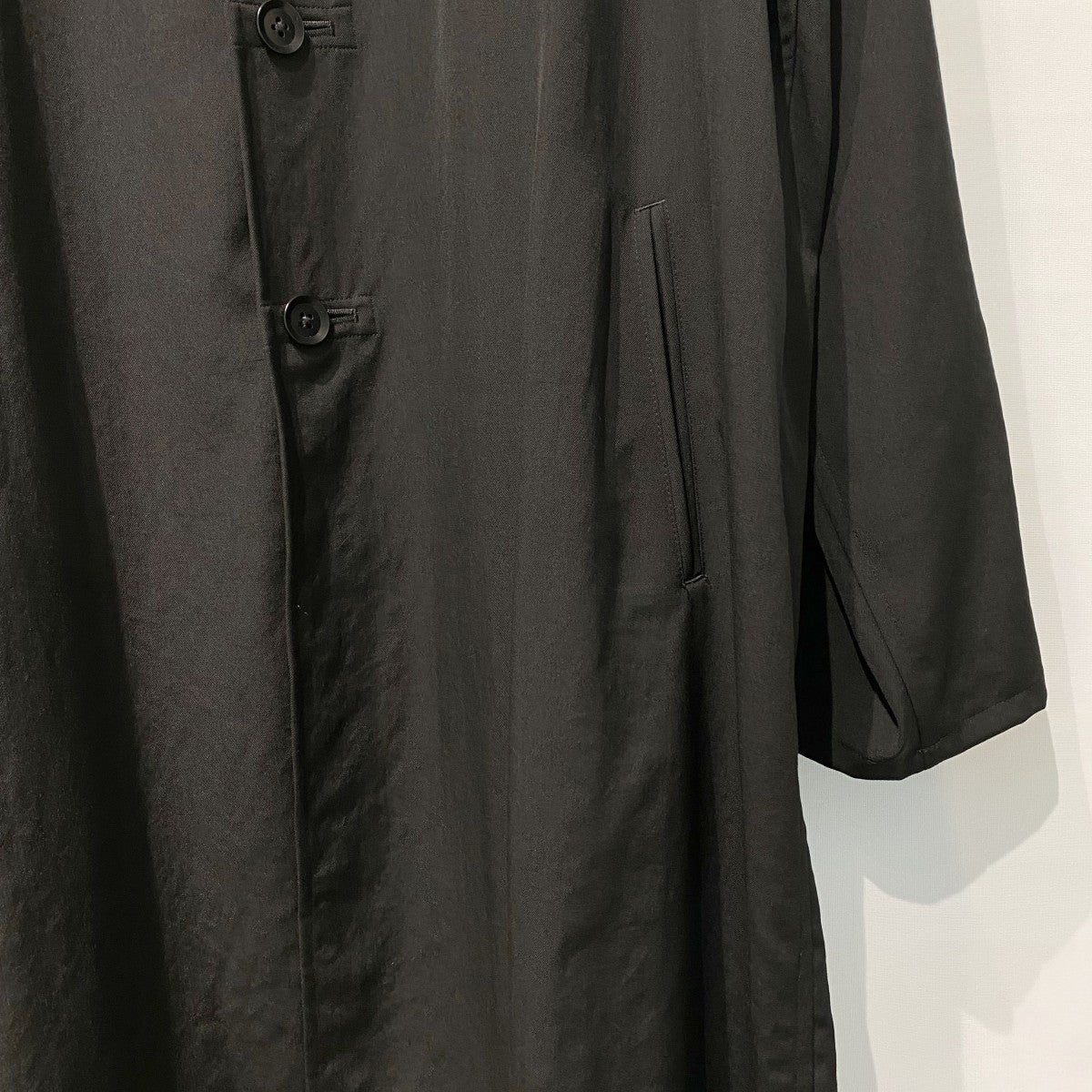 GROUND Y Yohji Yamamoto 26SSWOOL GABARDINE SHIRT JACKETウールギャバジンオーバーサイズシャツジャケットGK-J04-100 古着・中古-5枚目のアイテム画像