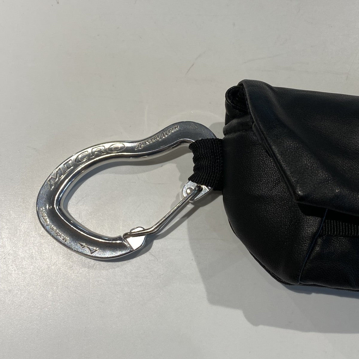 25AW別注 mouse pouch Lメガネサングラス収納可能ラムレザーマウスポーチLミニバッグ