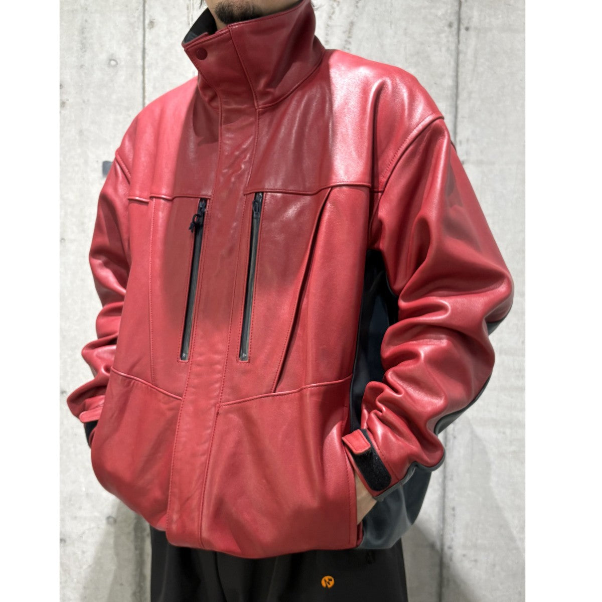 25SSLeather Mountain Jacketレザーシープスキンマウンテンジャケット