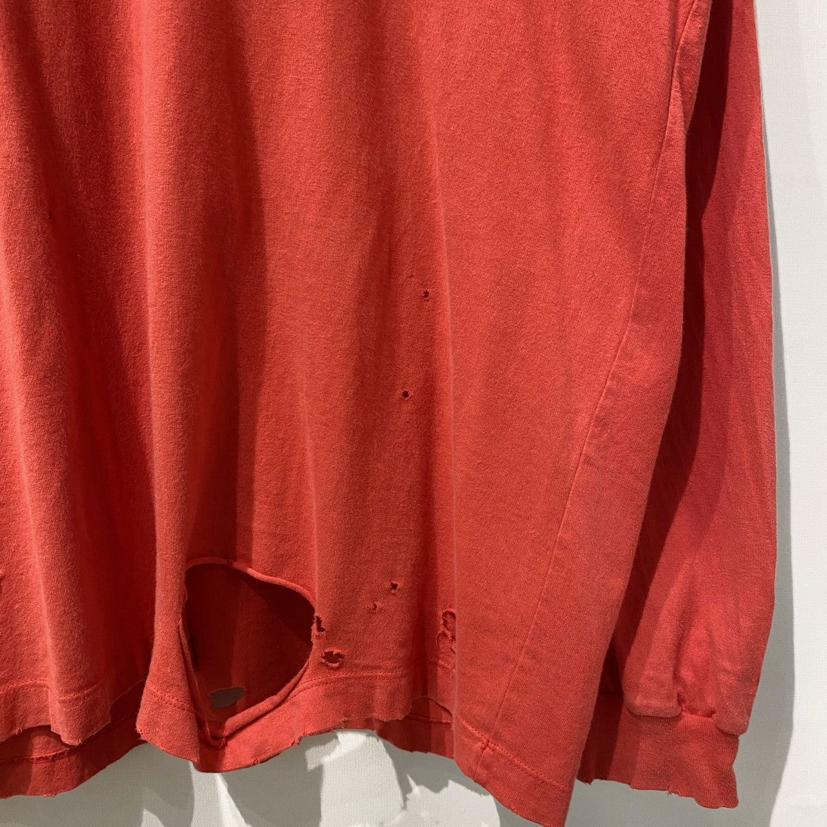 24AWMagnetic Long Sleeve T-ShirtダメージVintageヴィンテージ加工ロングスリーブロンT