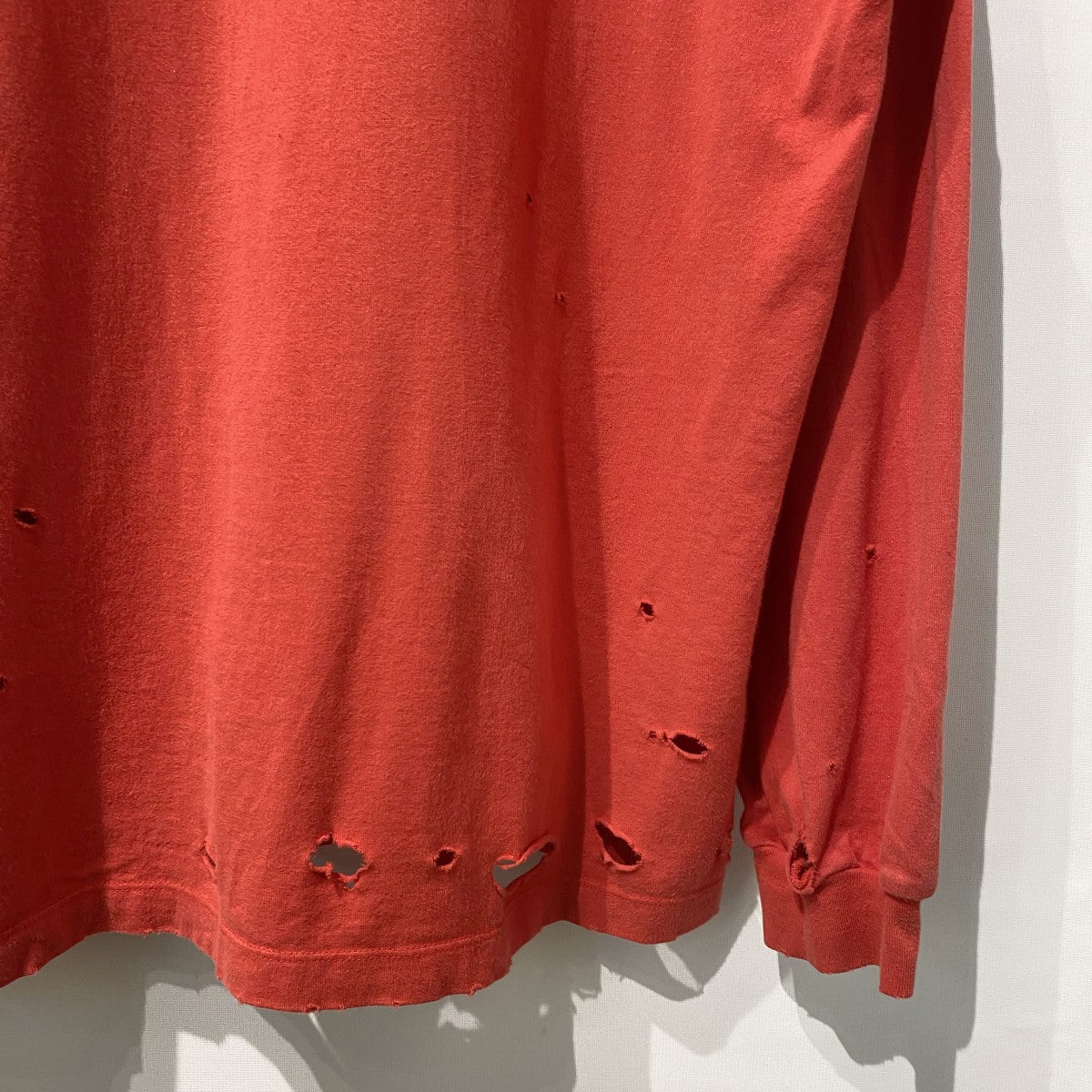 24AWMagnetic Long Sleeve T-ShirtダメージVintageヴィンテージ加工ロングスリーブロンT