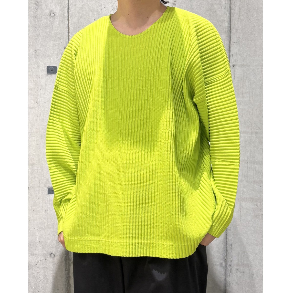 21SSPleats Long SleeveプリーツロングスリーブTシャツHP11JK107