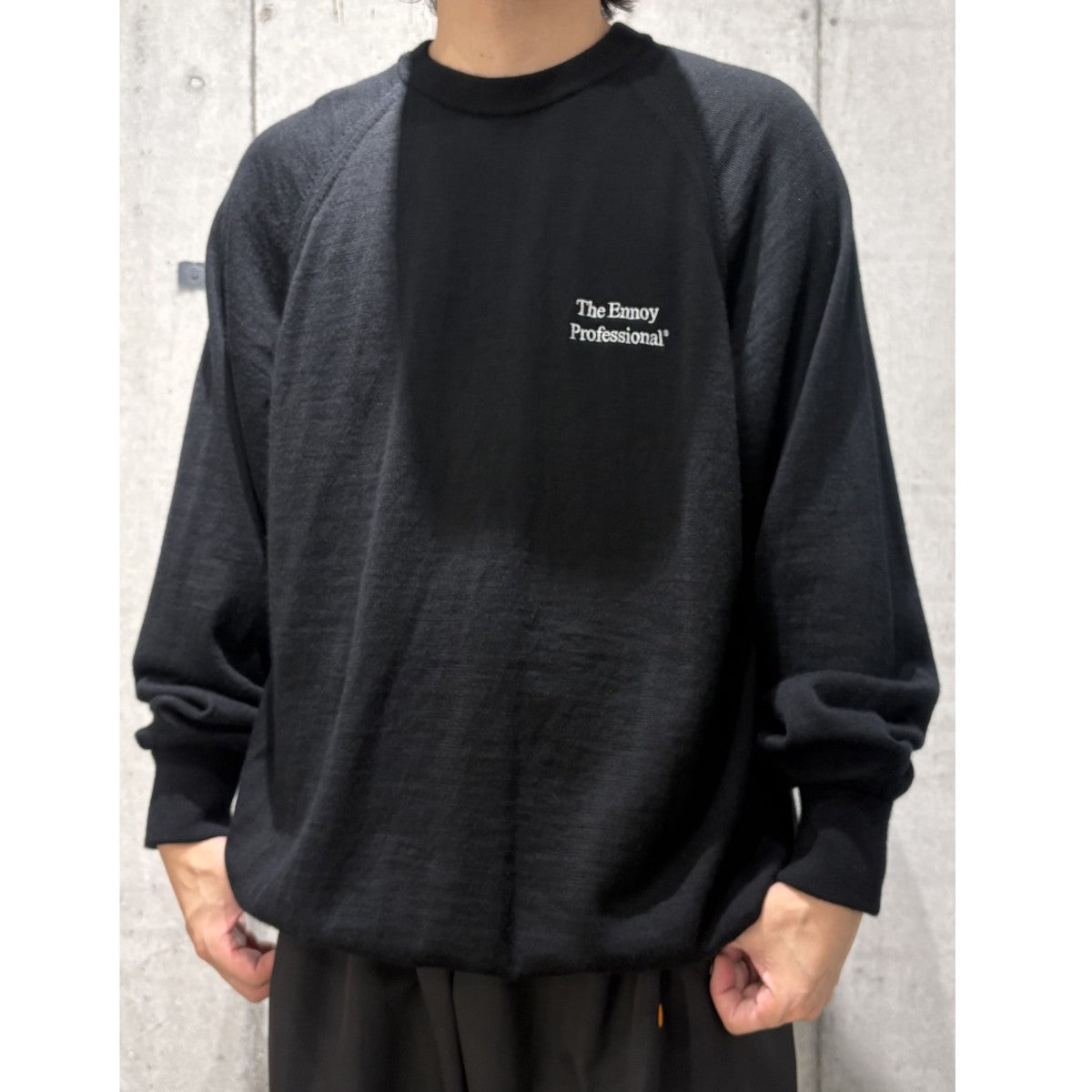 25AWMERINO WOOL SWEATERメリノウールニットセーターA25BRENKT01UM