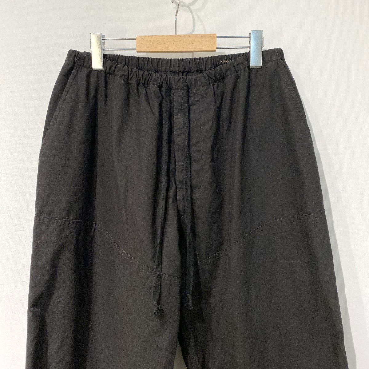 26SSコットンリップ ハンティングパンツ リップストップウォッシュVintageヴィンテージ加工ワイドイージーパンツD01-03020