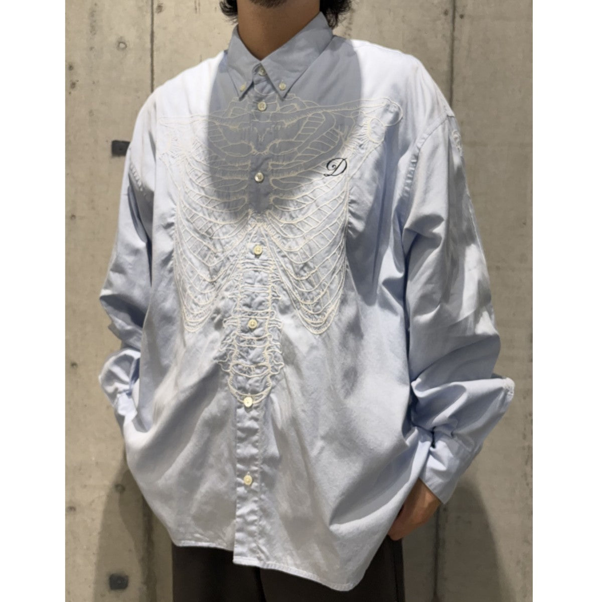 doublet(ダブレット) 19AWSkeleton Embroidery Shirtスケルトンスカル