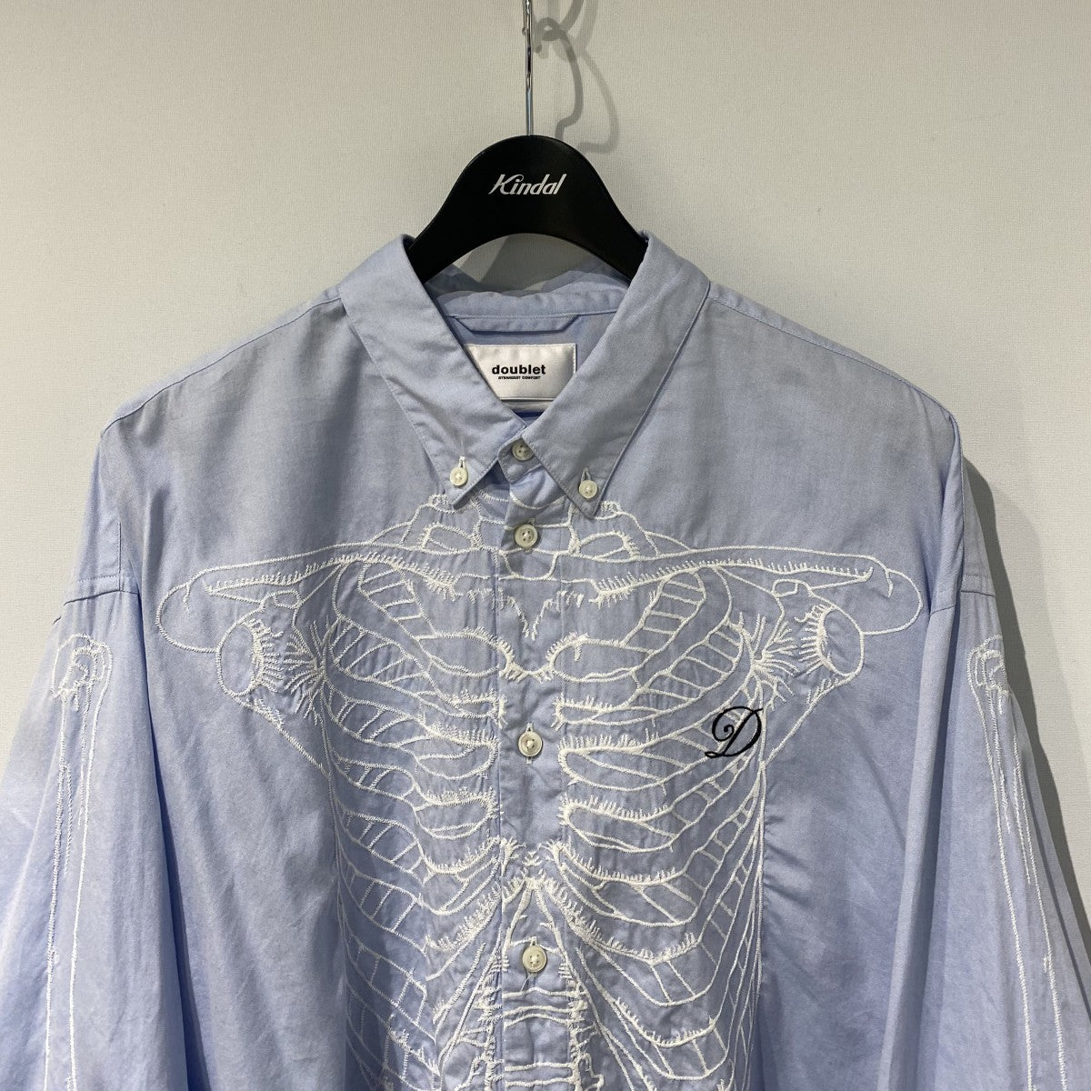 doublet(ダブレット) 19AWSkeleton Embroidery Shirtスケルトンスカル