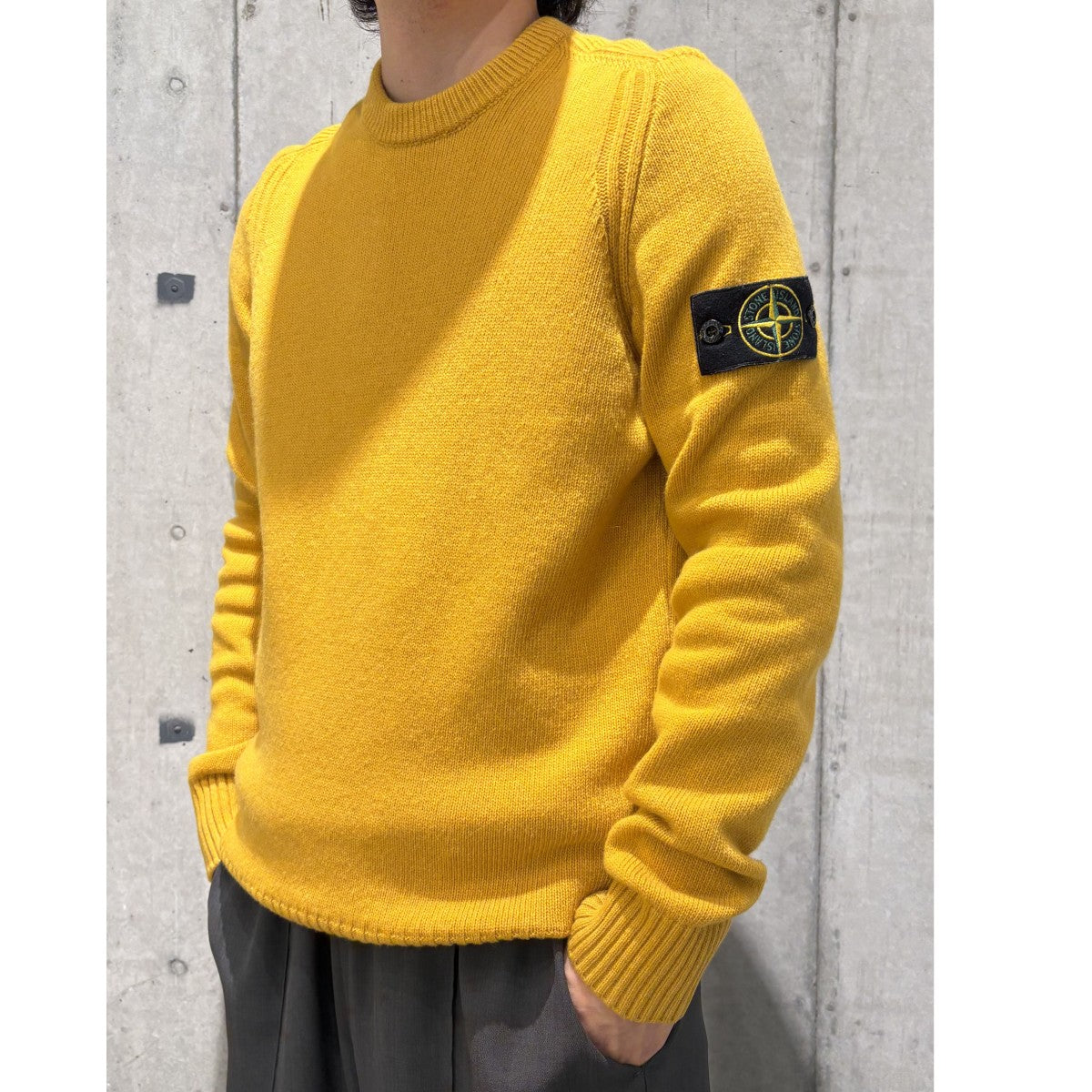 STONE ISLAND(ストーンアイランド) Lambswool Crew Knitラムウール