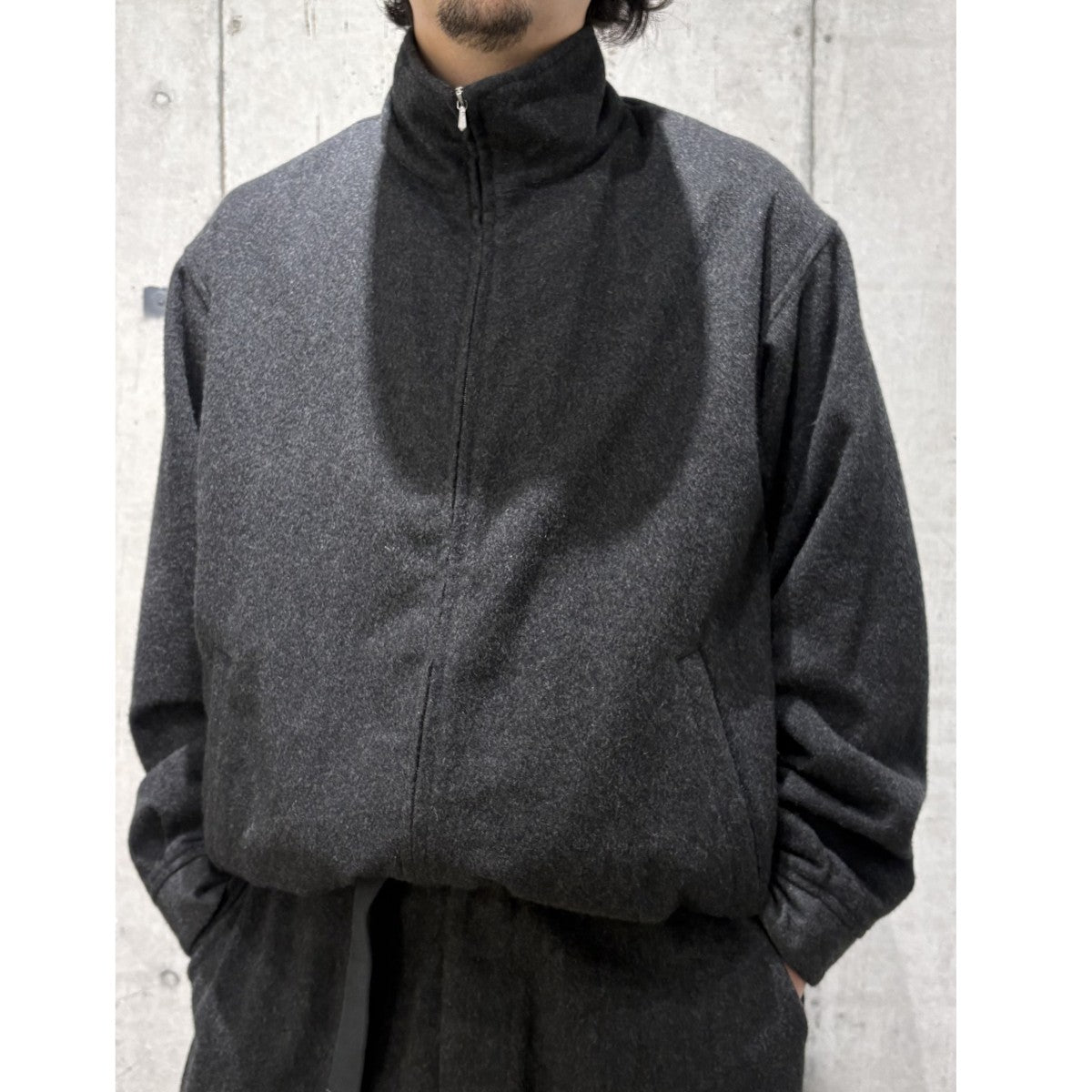 COMOLI(コモリ) 23AWCASHMERE TRACK JACKETカシミヤシルクトラック