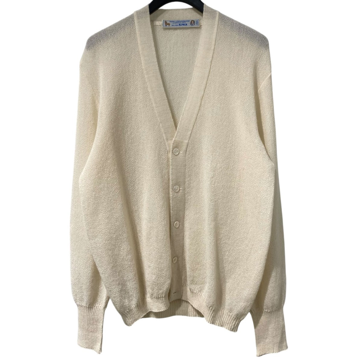 V-Cardigan Solid 1PLYウールカーディガン