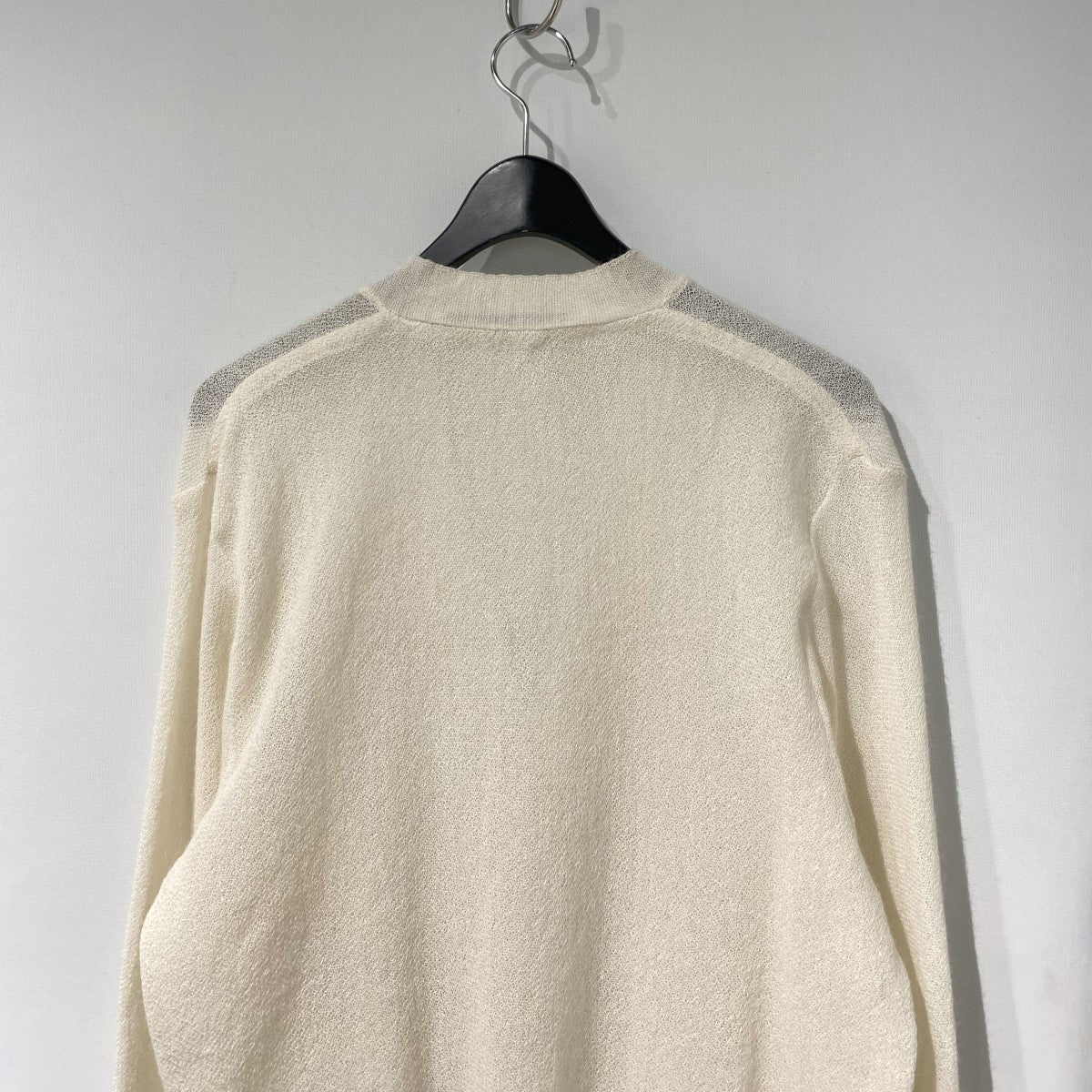 V-Cardigan Solid 1PLYウールカーディガン