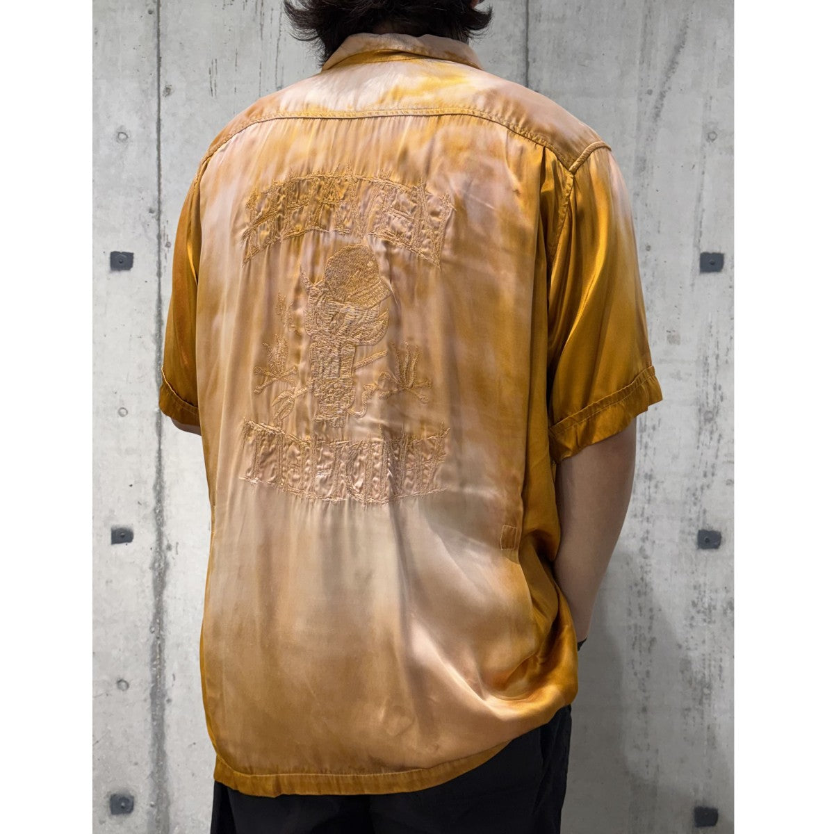 24SSRed Devil Bowling Shirtグラデーションタイダイボウリングシャツ
